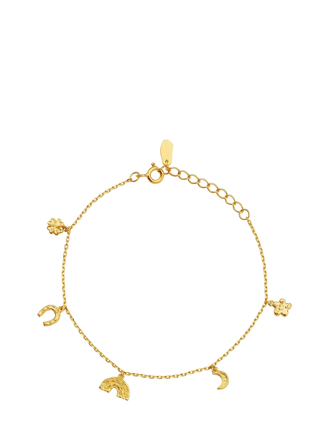 Maanesten Lucky Charm Bracelet, One Size, Bracelets, Gold - Chain Frauen