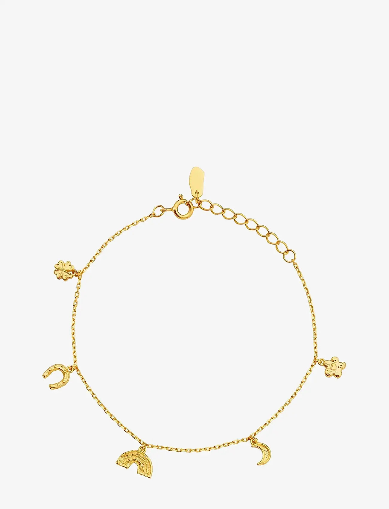 Maanesten - Lucky Charm Bracelet - kædearmbånd - gold - 0