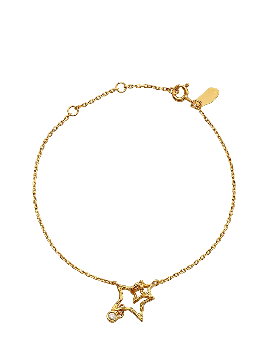 Maanesten - Vilde Bracelet - kædearmbånd - gold - 0