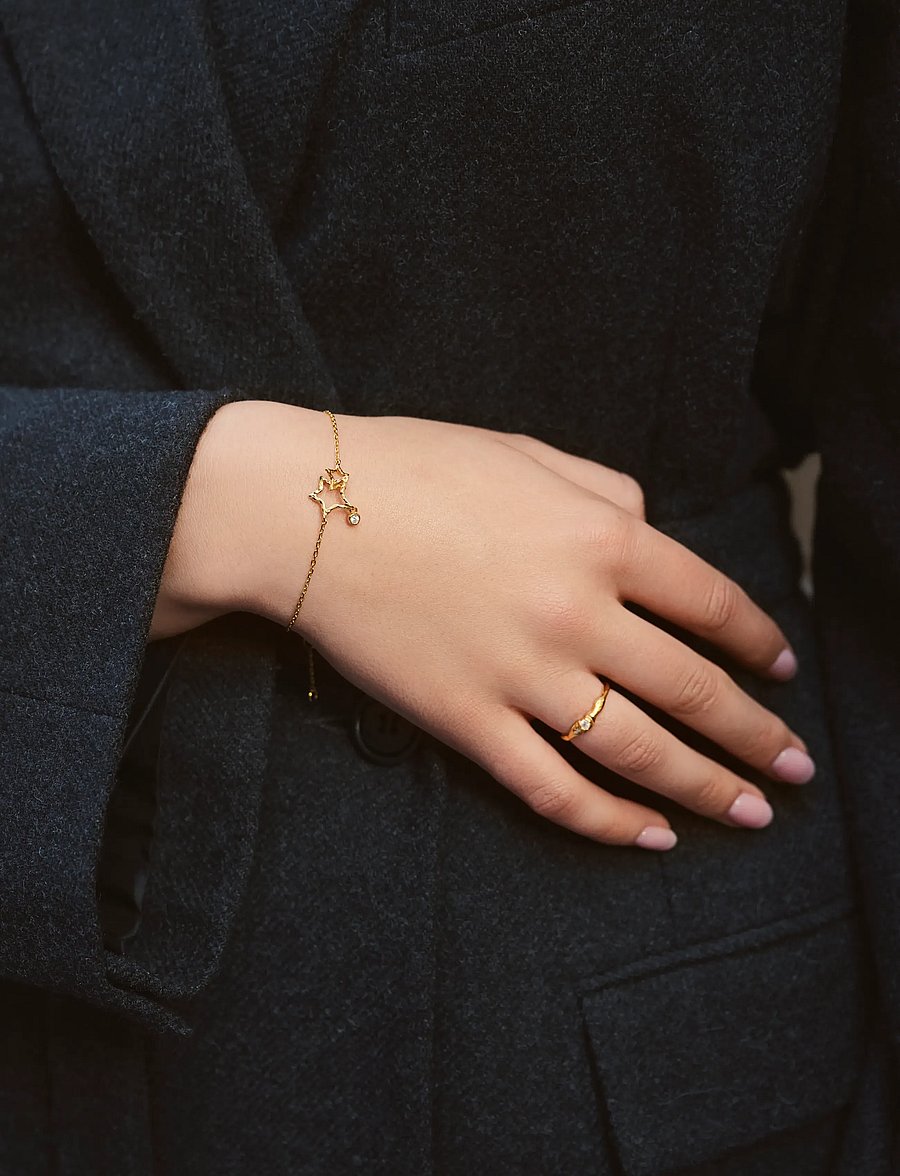 Maanesten - Vilde Bracelet - kedjearmband - gold - 0