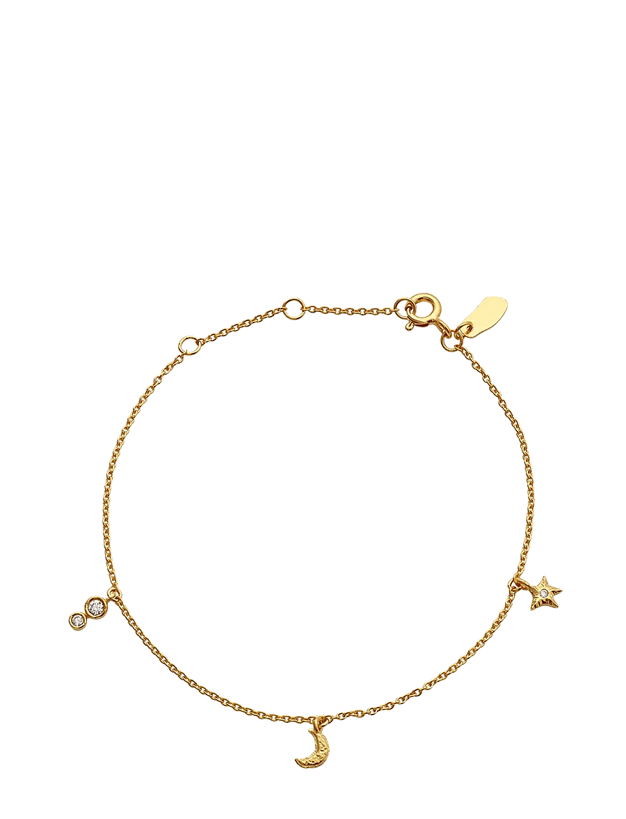 Maanesten - Melia Bracelet - kædearmbånd - gold - 0