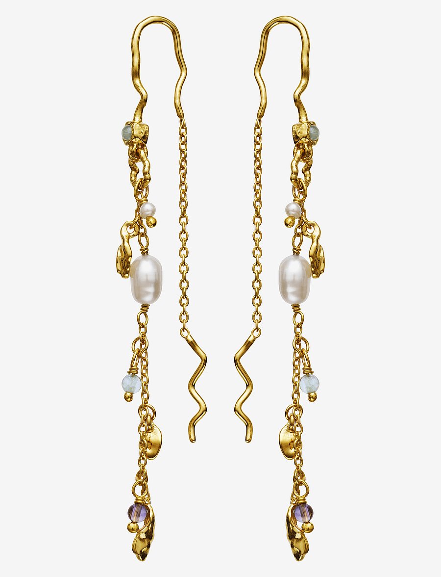Maanesten - Poppy Earring - boucles d'oreilles en perles - gold - 1