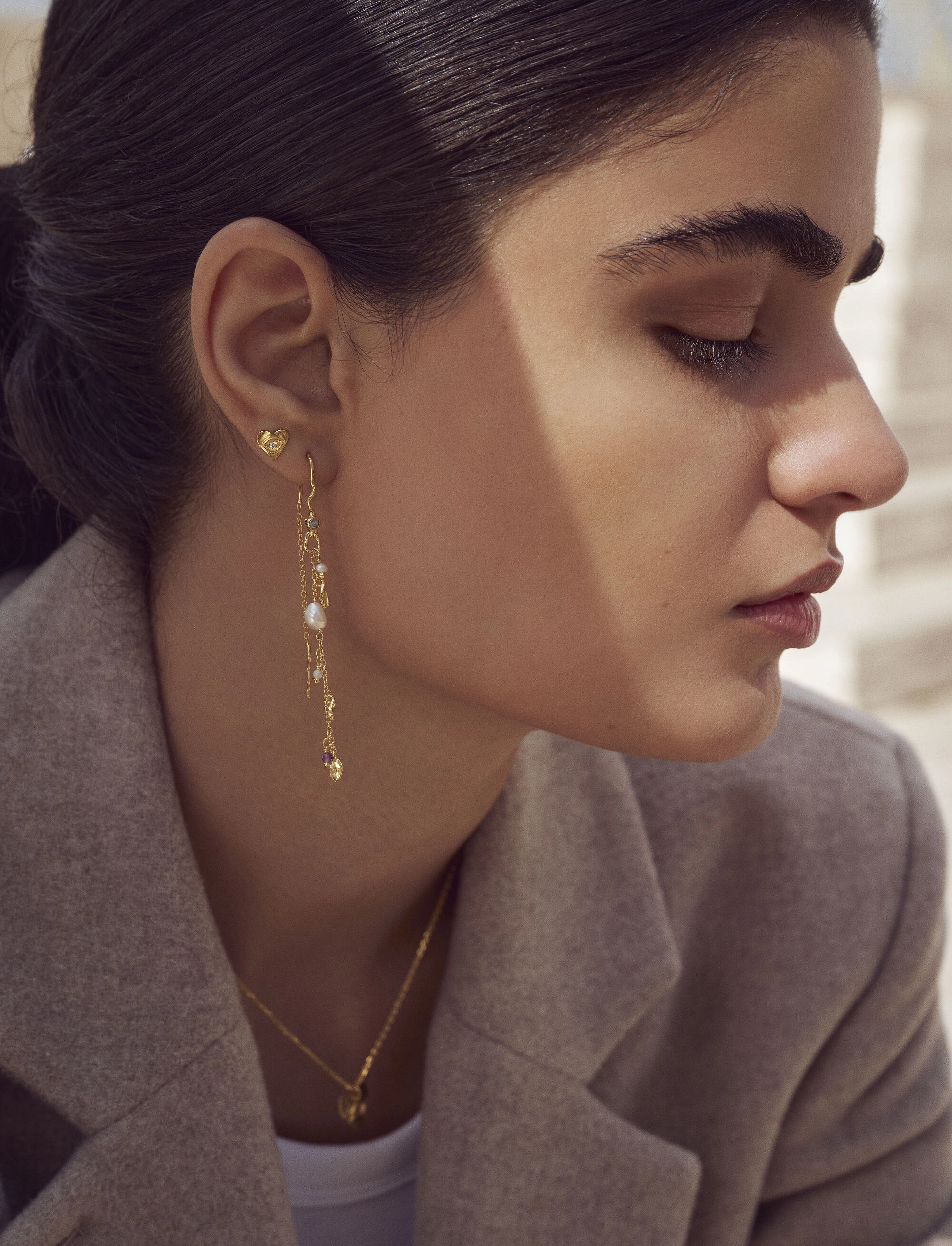 Maanesten Poppy Earring, One Size, Earrings, Gold - Pendants Frauen