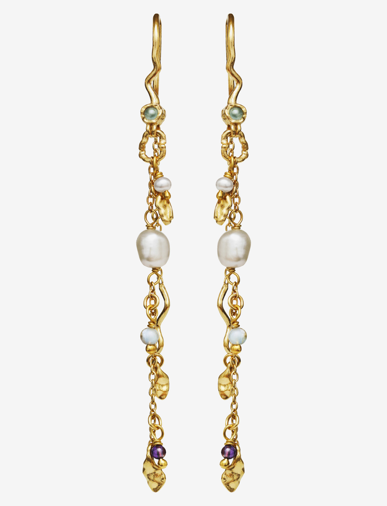 Maanesten - Poppy Earring - hangandi eyrnalokkar - gold - 3