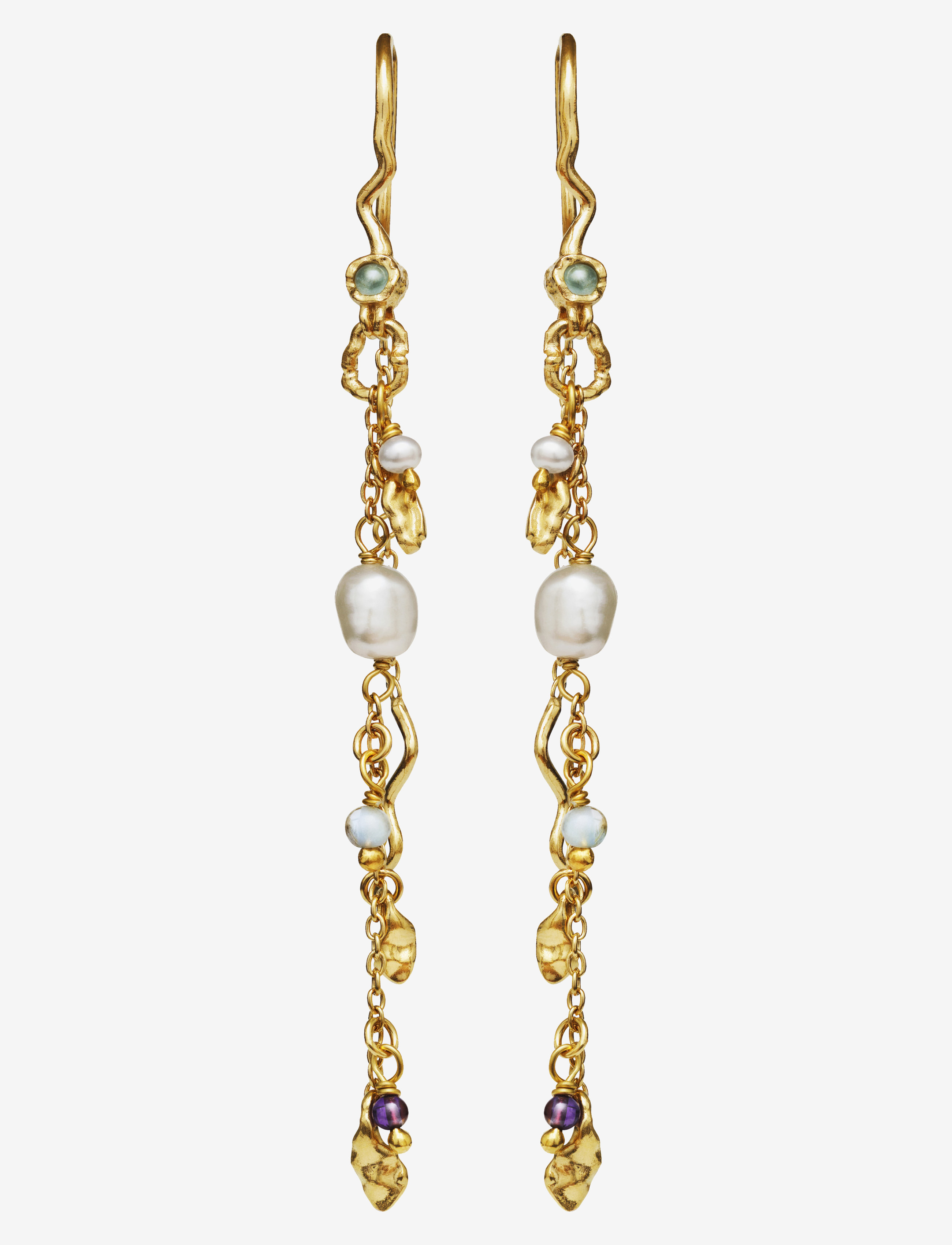 Maanesten - Poppy Earring - pendant earrings - gold - 3