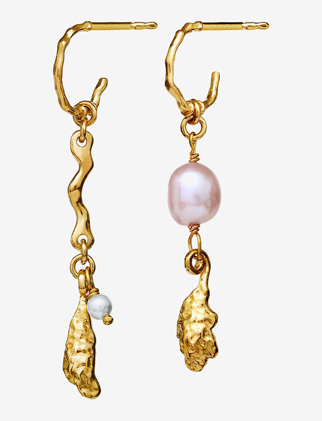 Maanesten - Lyric Earrings - perlenohrringe - gold - 0