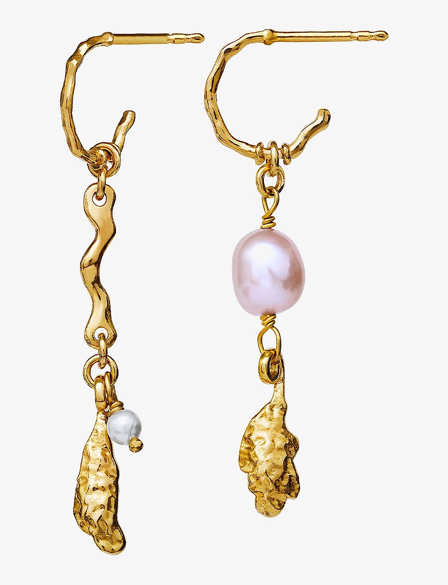Maanesten - Lyric Earrings - pärlitega kõrvarõngad - gold - 1