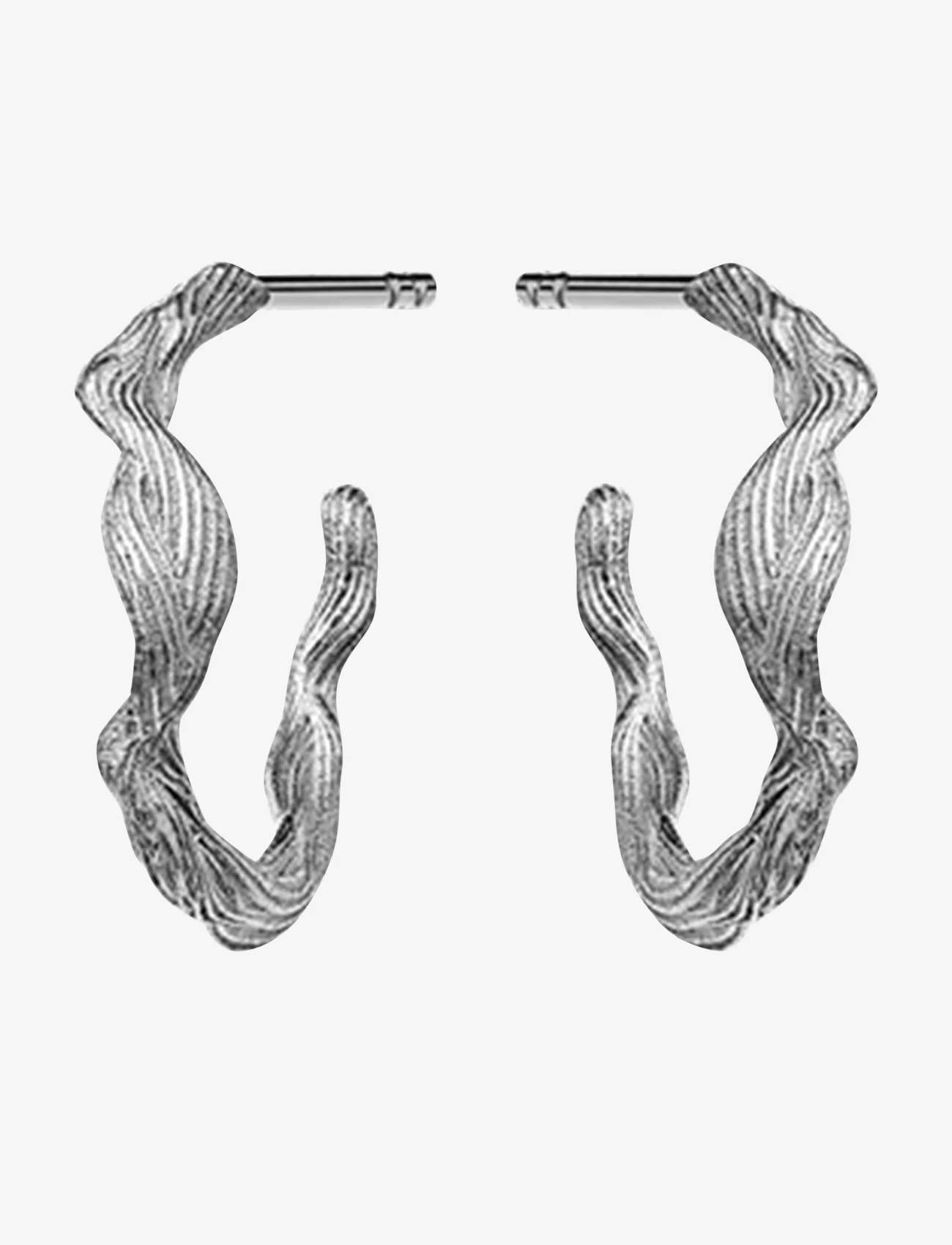 Maanesten - Ara Earrings - creoler & hoops - silver - 0