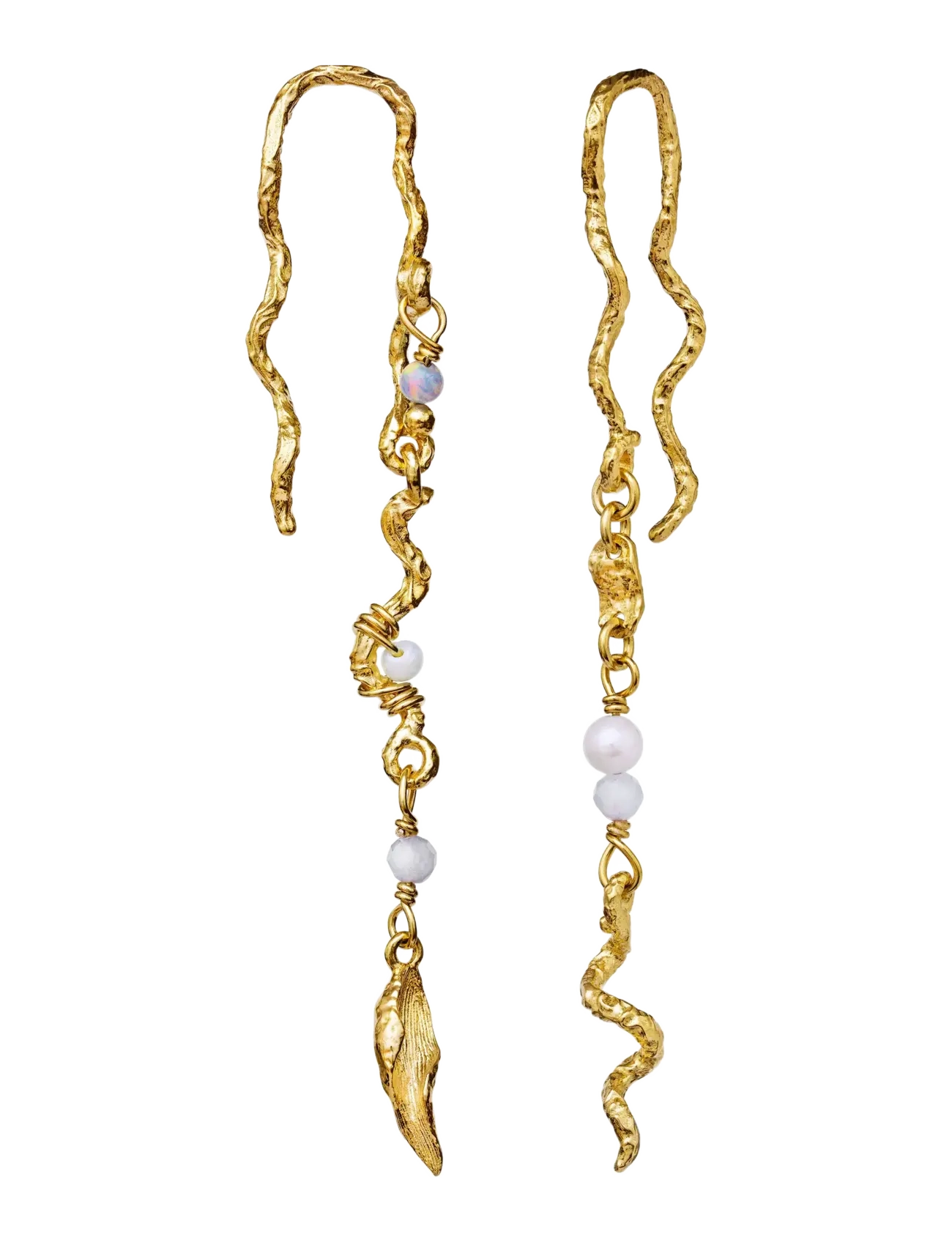 Maanesten - Elisa Earrings - pearl earrings - gold - 3