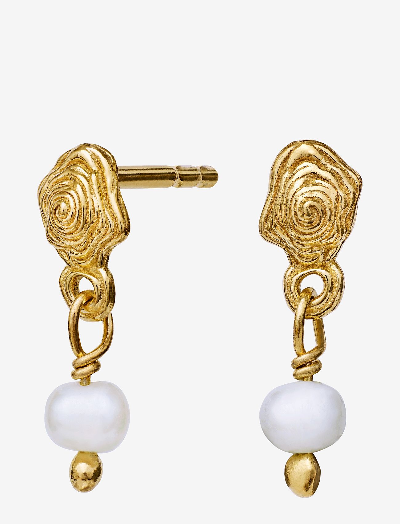 Maanesten - Pippa Earrings - perleøreringe - gold - 1