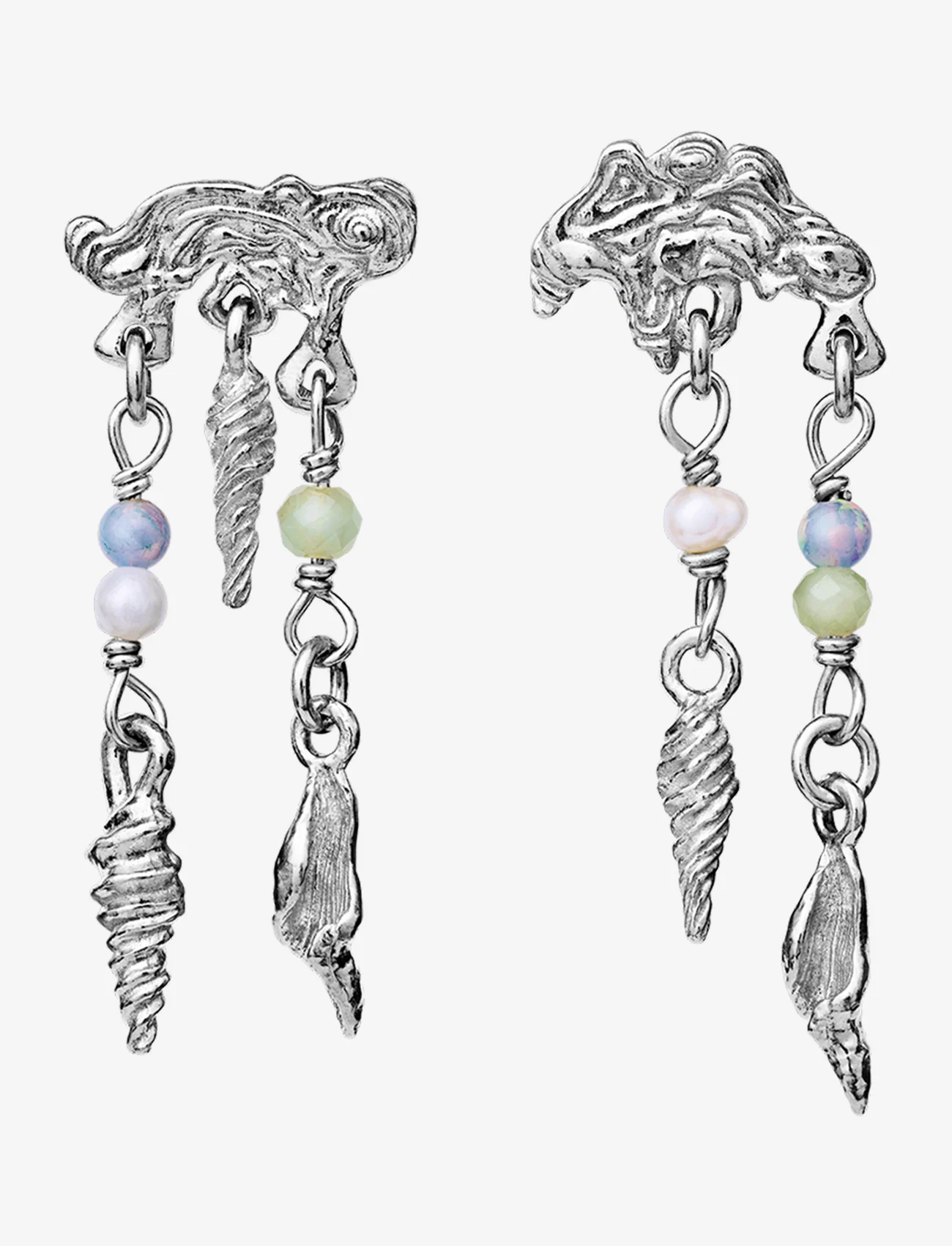 Maanesten - Ewania Earrings - pearl earrings - silver - 0