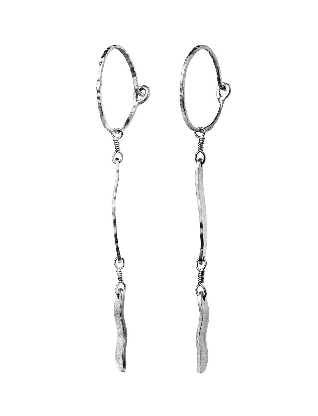 Maanesten - Lila Earrings - creoler & hoops - silver - 0