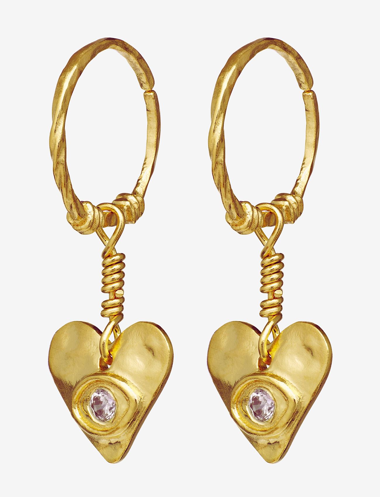Maanesten - Hestia Earrings - Øreringe med vedhæng - gold - 1