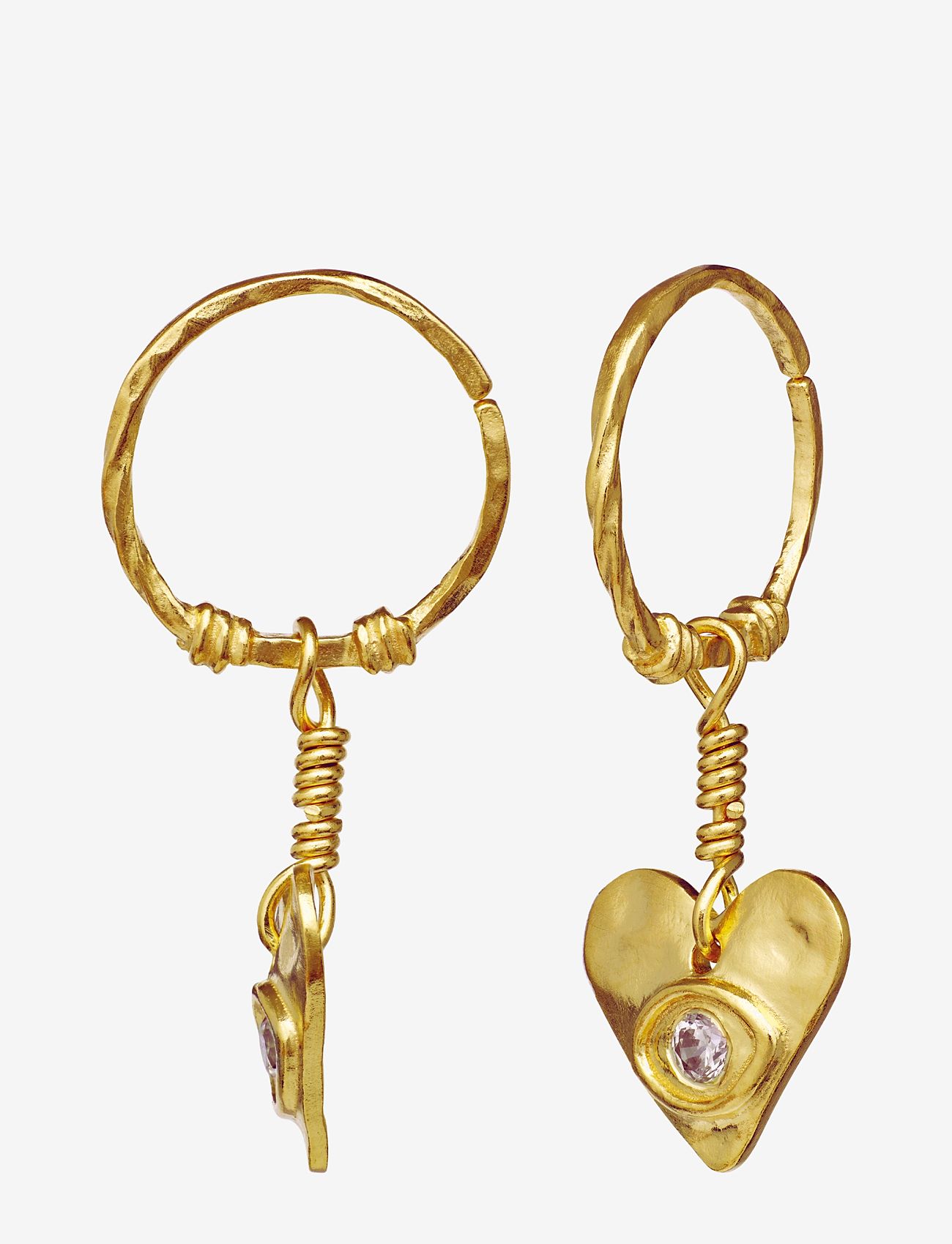 Maanesten - Hestia Earrings - Øreringe med vedhæng - gold - 2