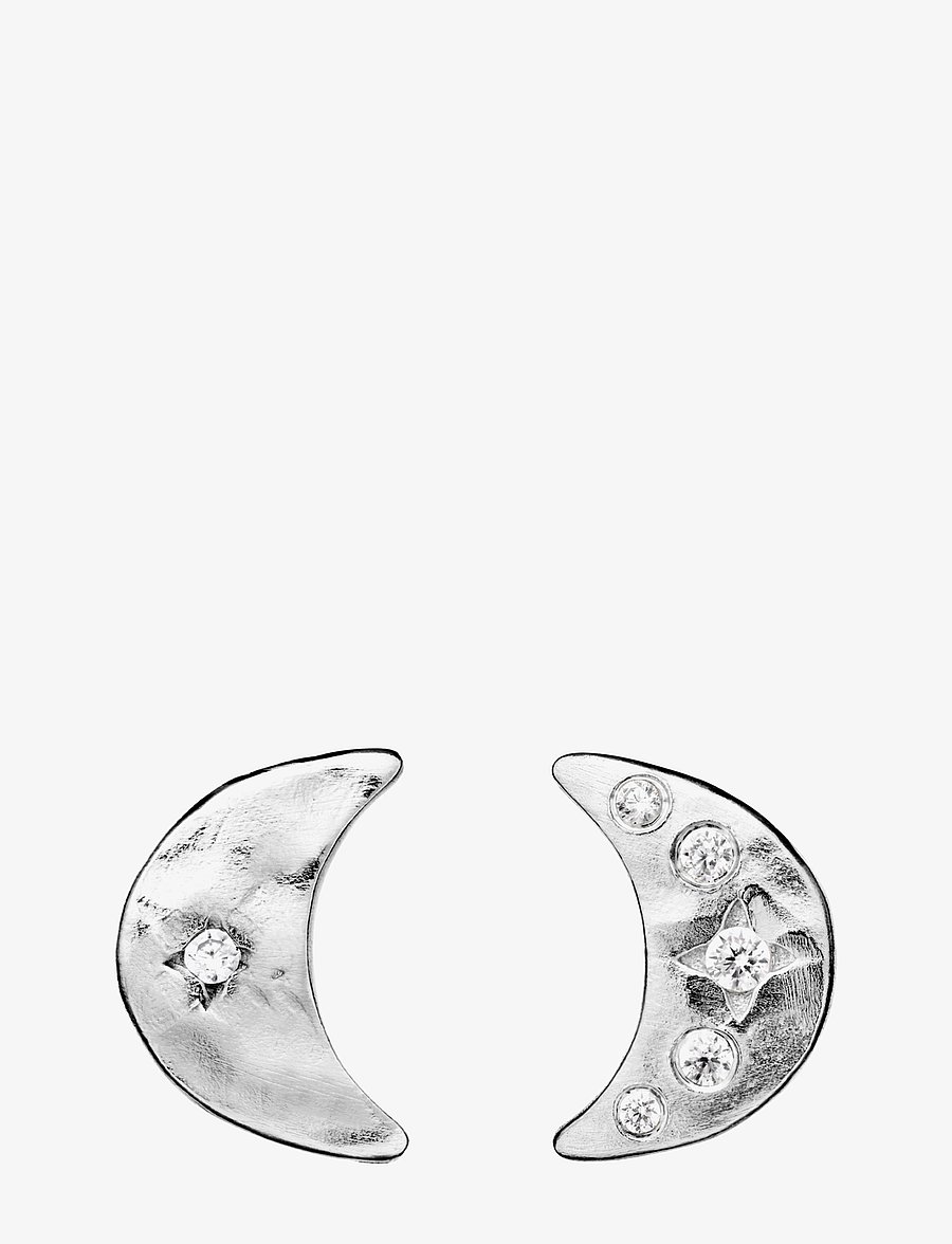 Maanesten - Aega Earsticks - stud earrings - silver - 0