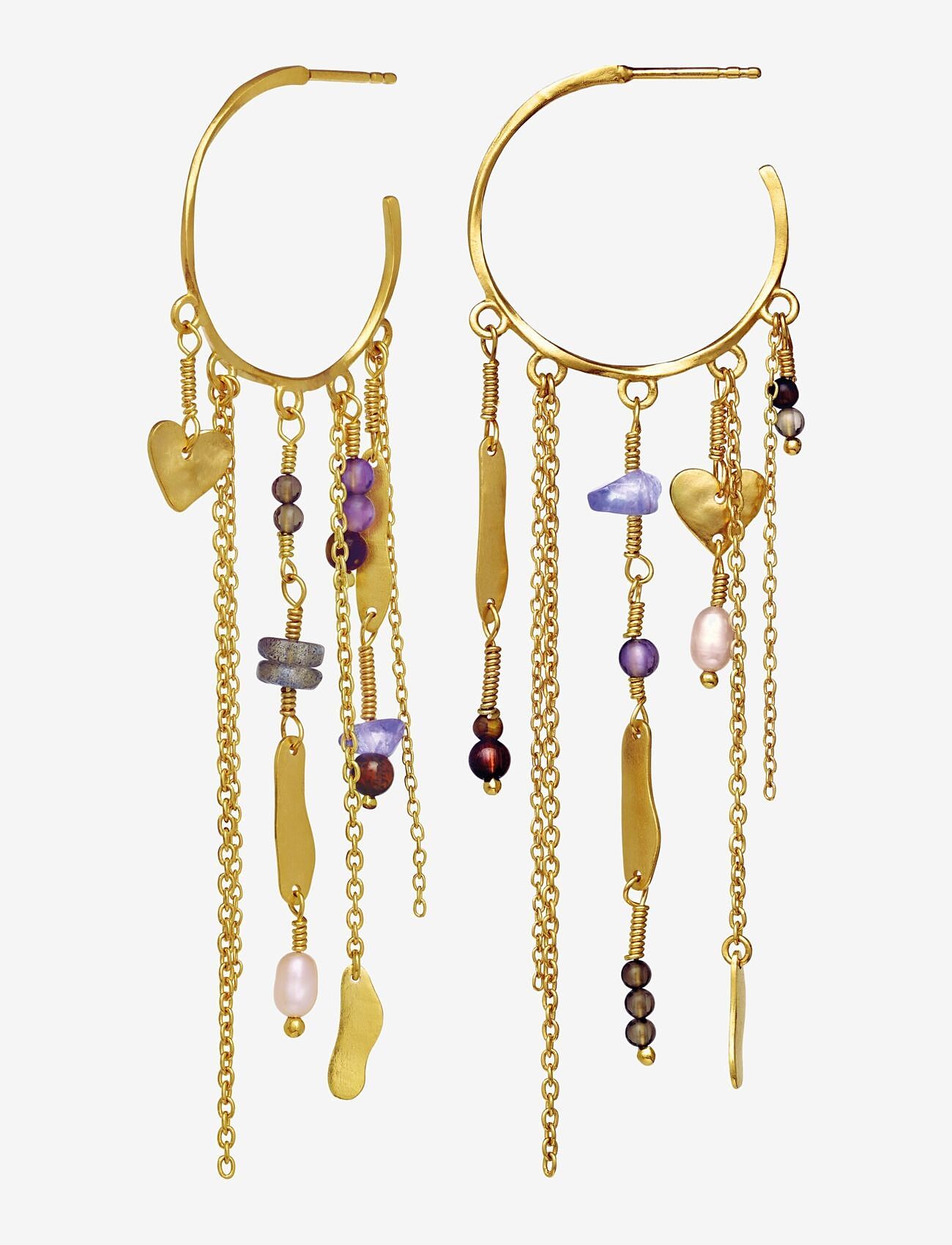 Maanesten - Galathea Earrings - gold - 0
