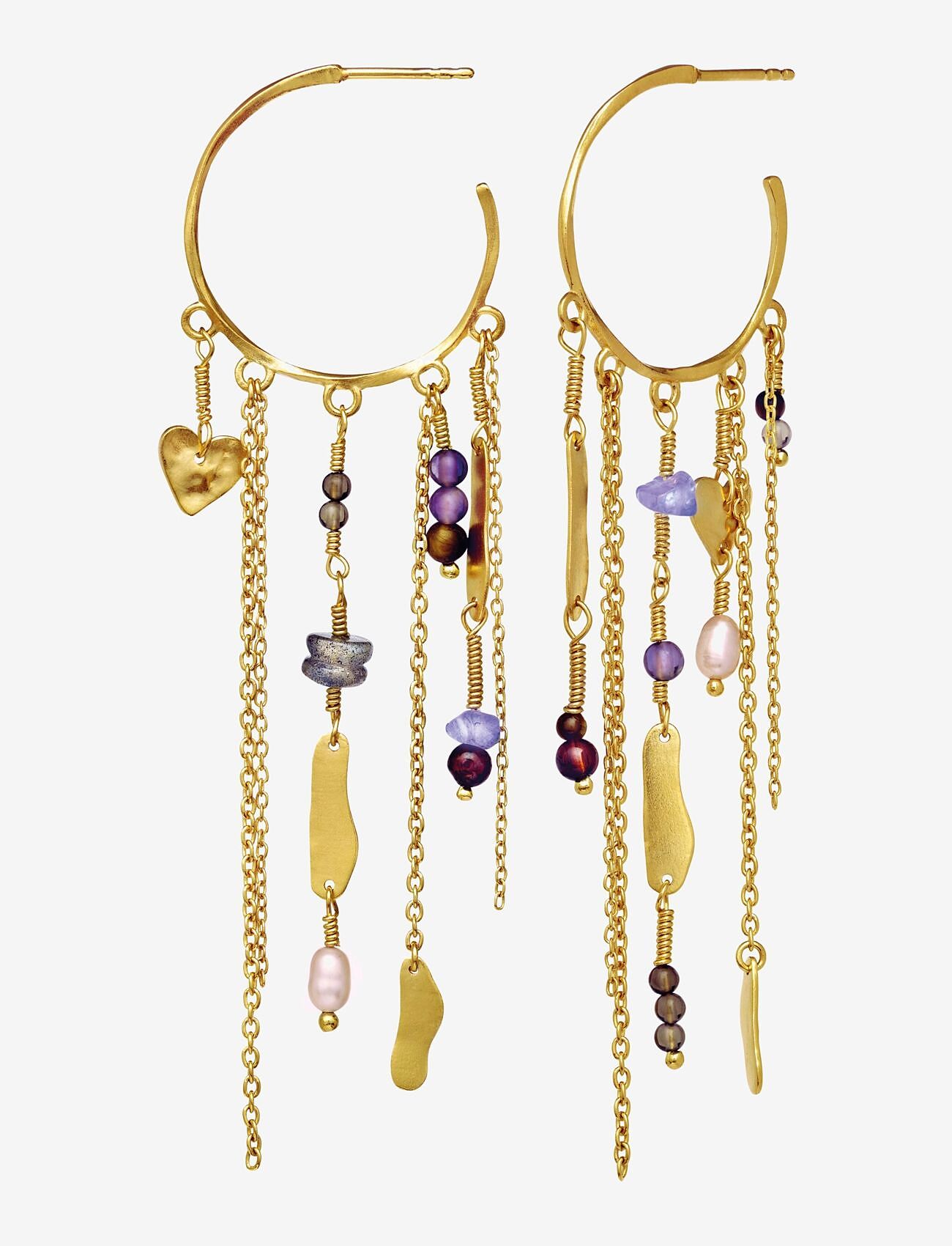 Maanesten - Galathea Earrings - gold - 1