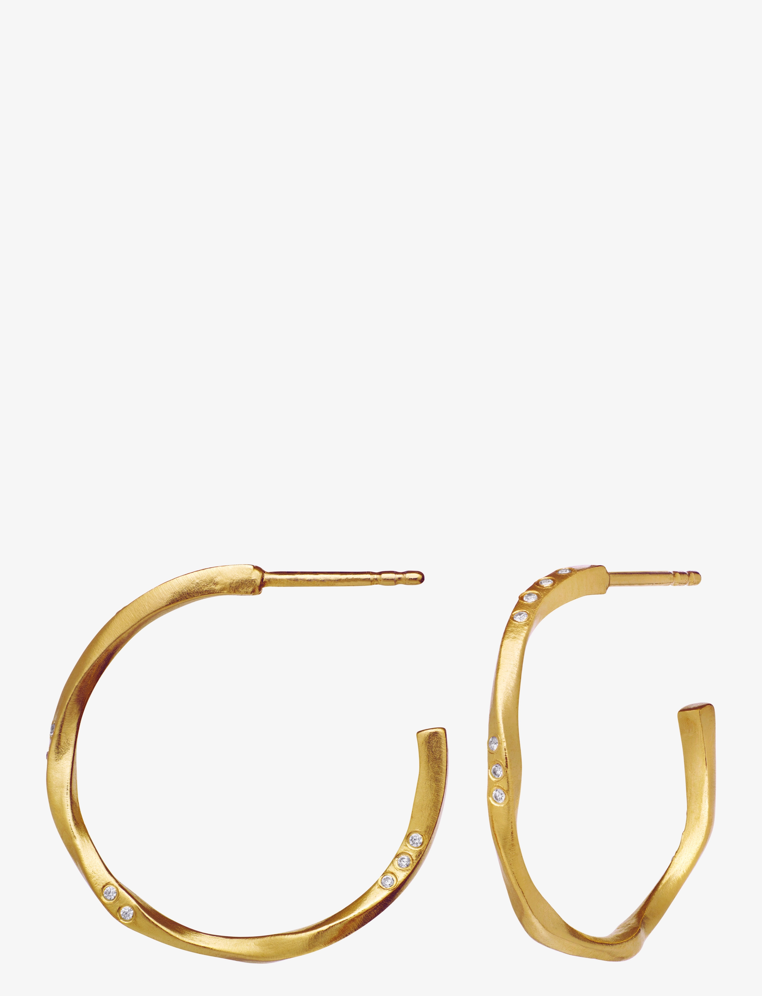 Maanesten - Echo Medium Earring - hoops - gold - 2