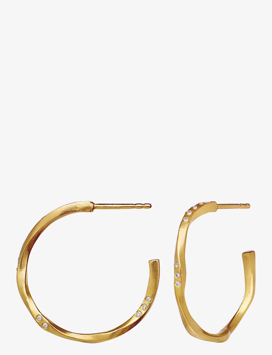 Maanesten - Echo Medium Earring - creoler - gold - 2