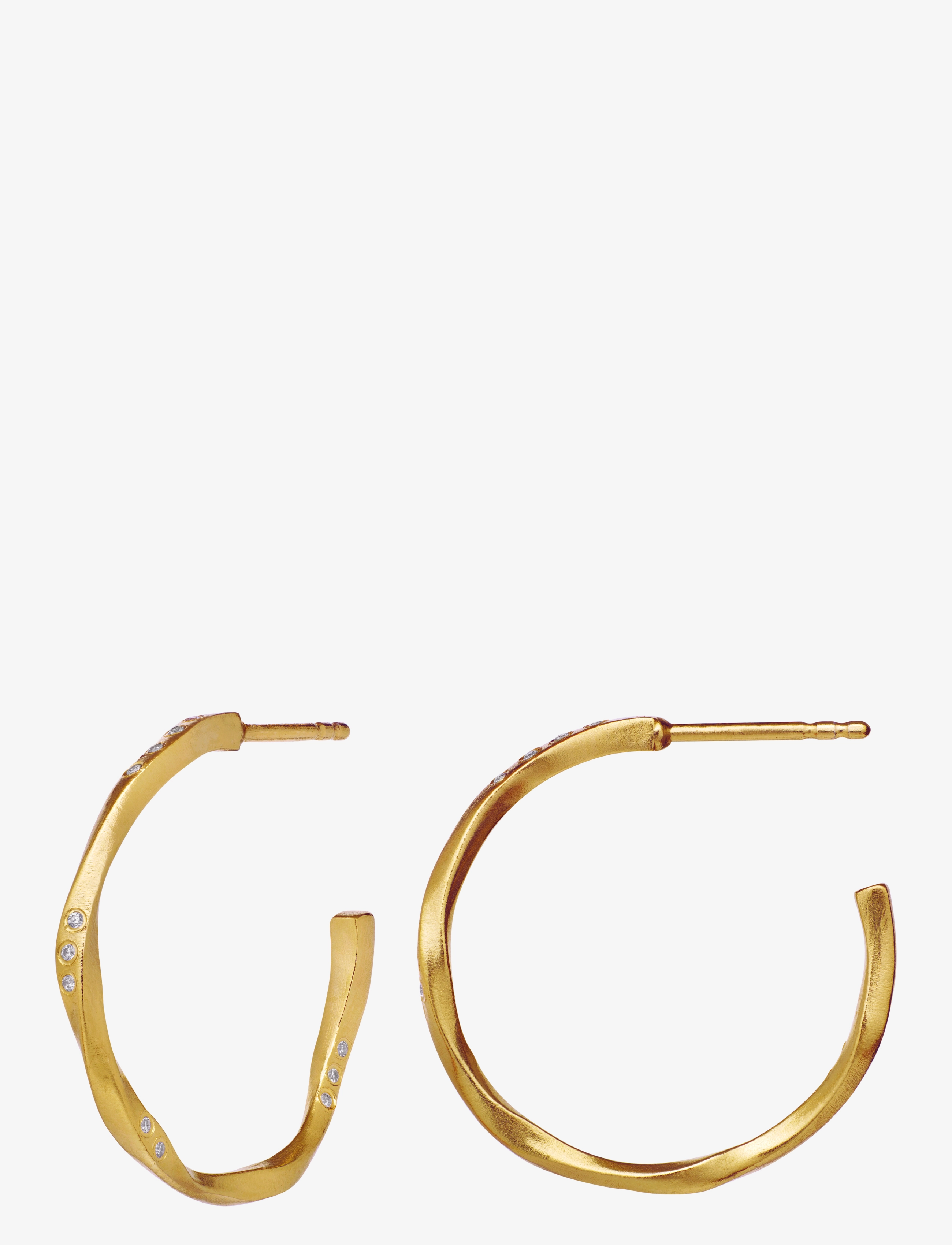 Maanesten - Echo Medium Earring - hoops - gold - 3