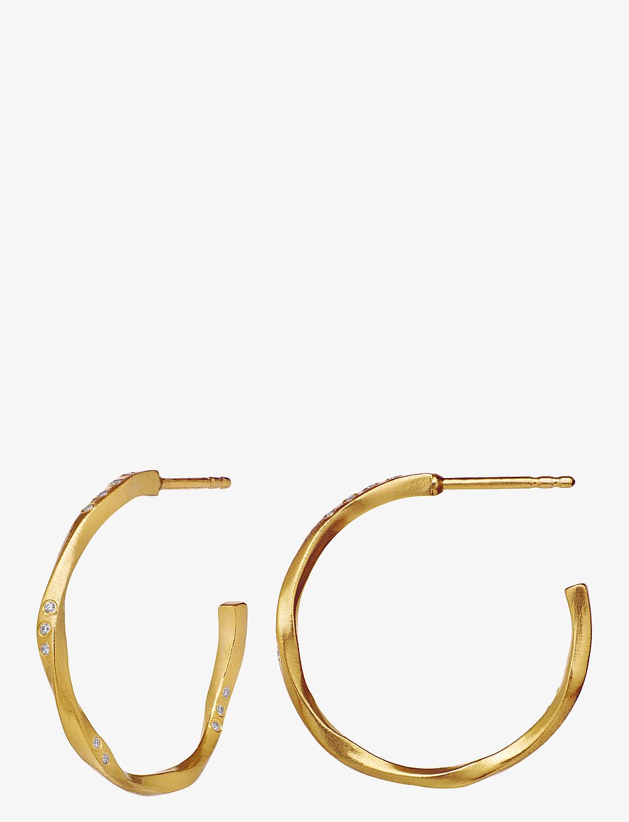 Maanesten - Echo Medium Earring - creoler - gold - 3
