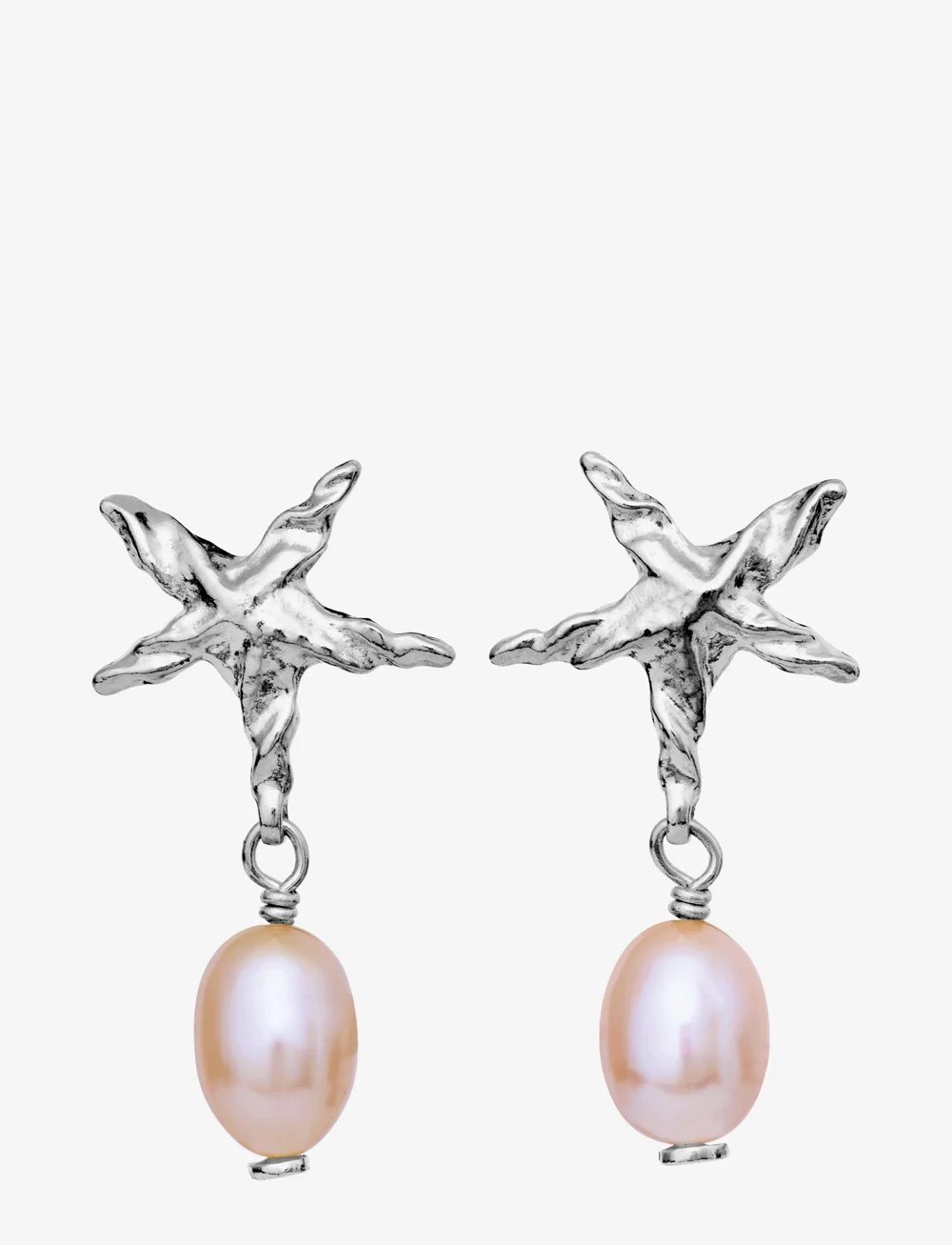 Maanesten - Sandie Earrings - perlueyrnalokkar - silver - 0