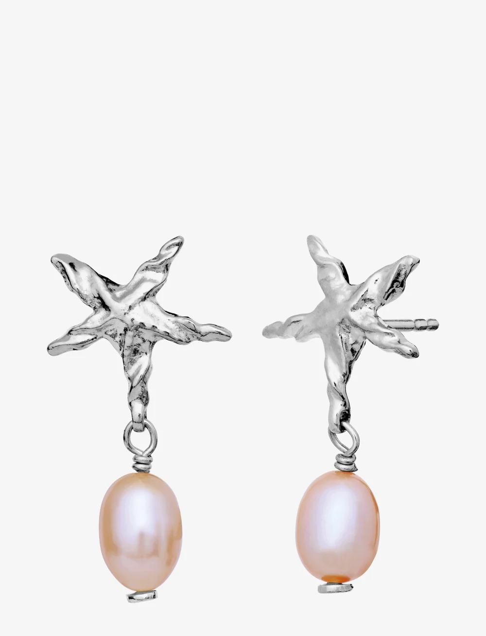 Maanesten - Sandie Earrings - perlueyrnalokkar - silver - 3