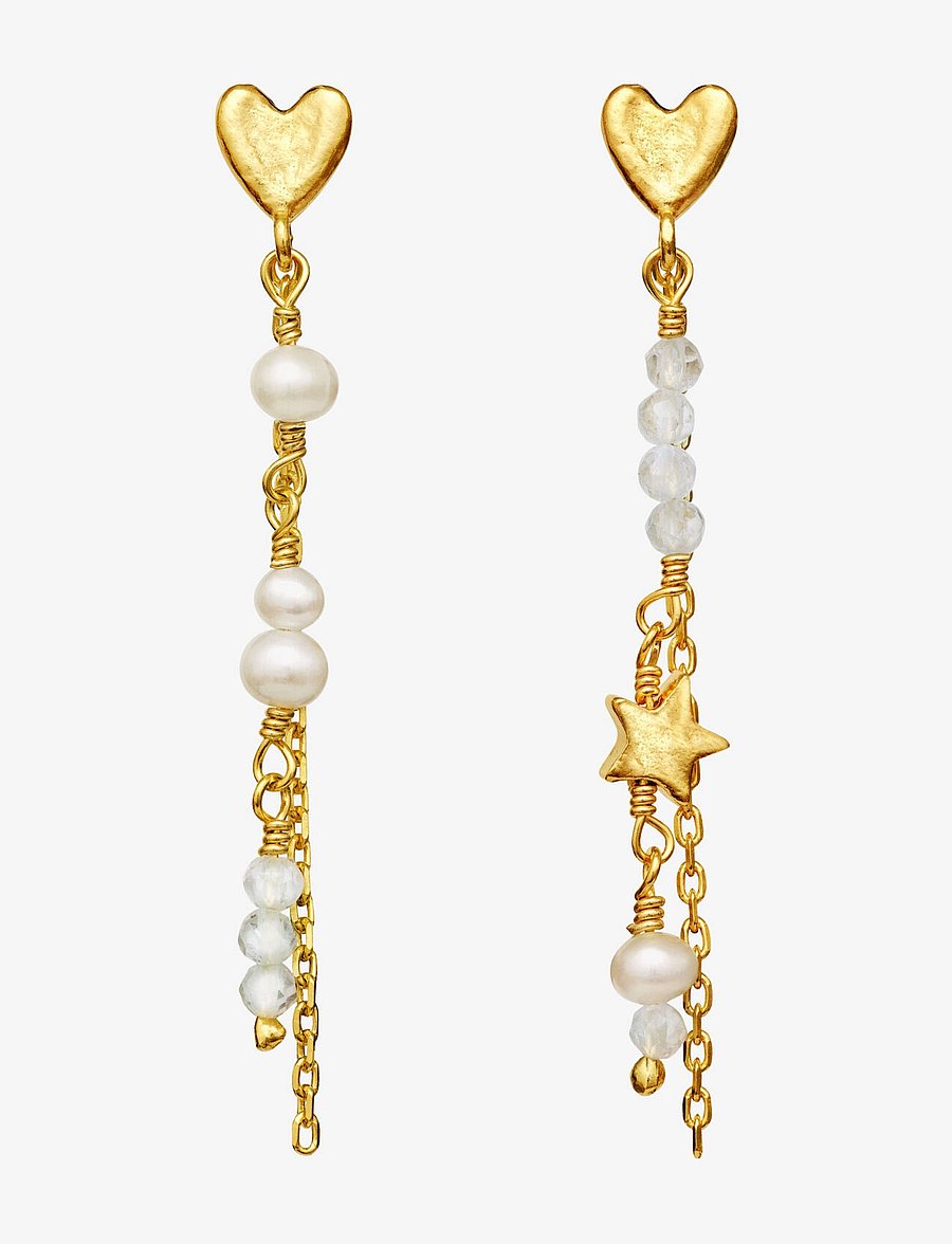 Maanesten - Silma Earrings - parel oorbellen - gold - 1