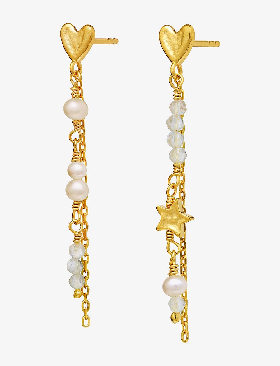 Maanesten - Silma Earrings - parel oorbellen - gold - 3