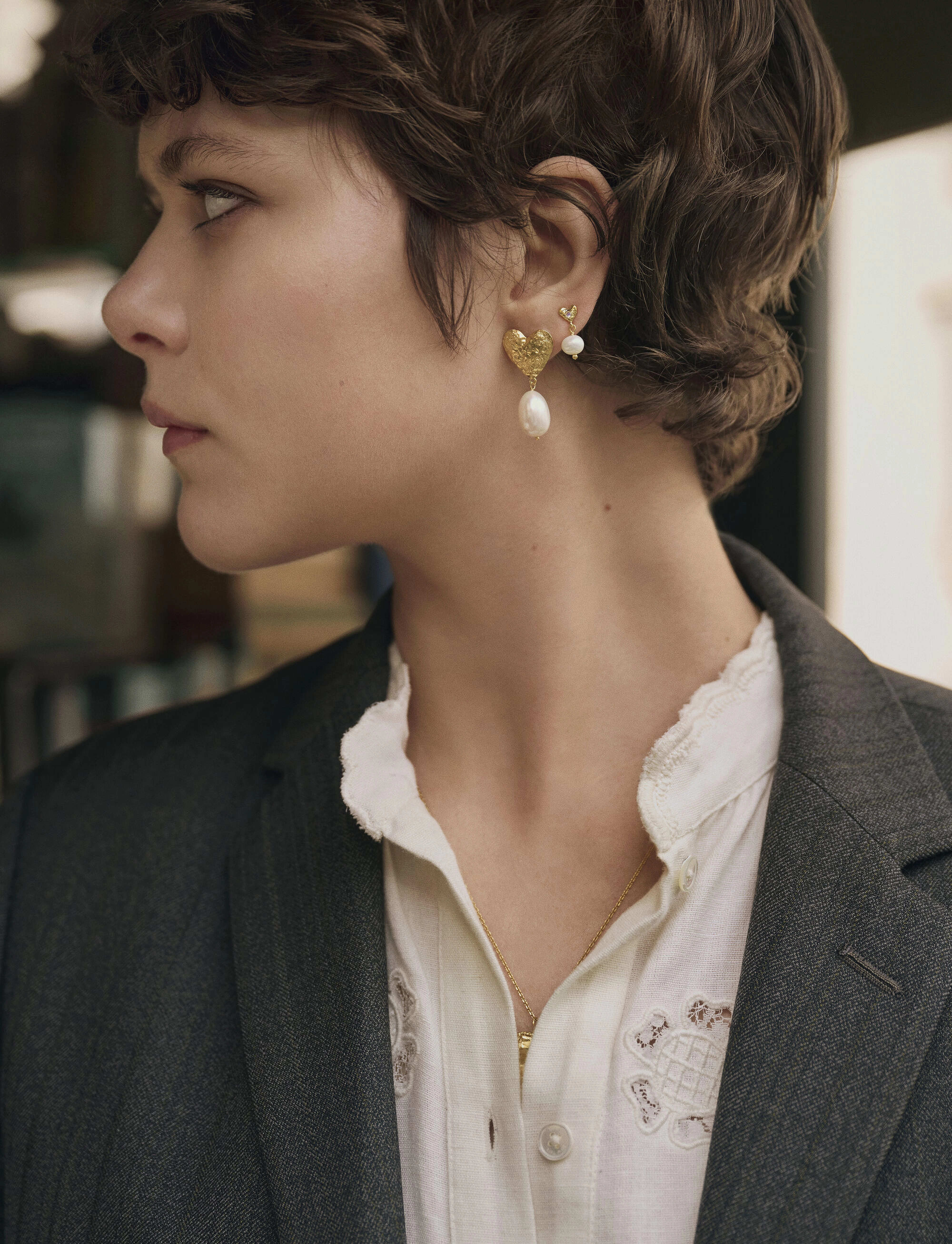 Maanesten Alia Earrings, One Size, Gold - Pendants Frauen