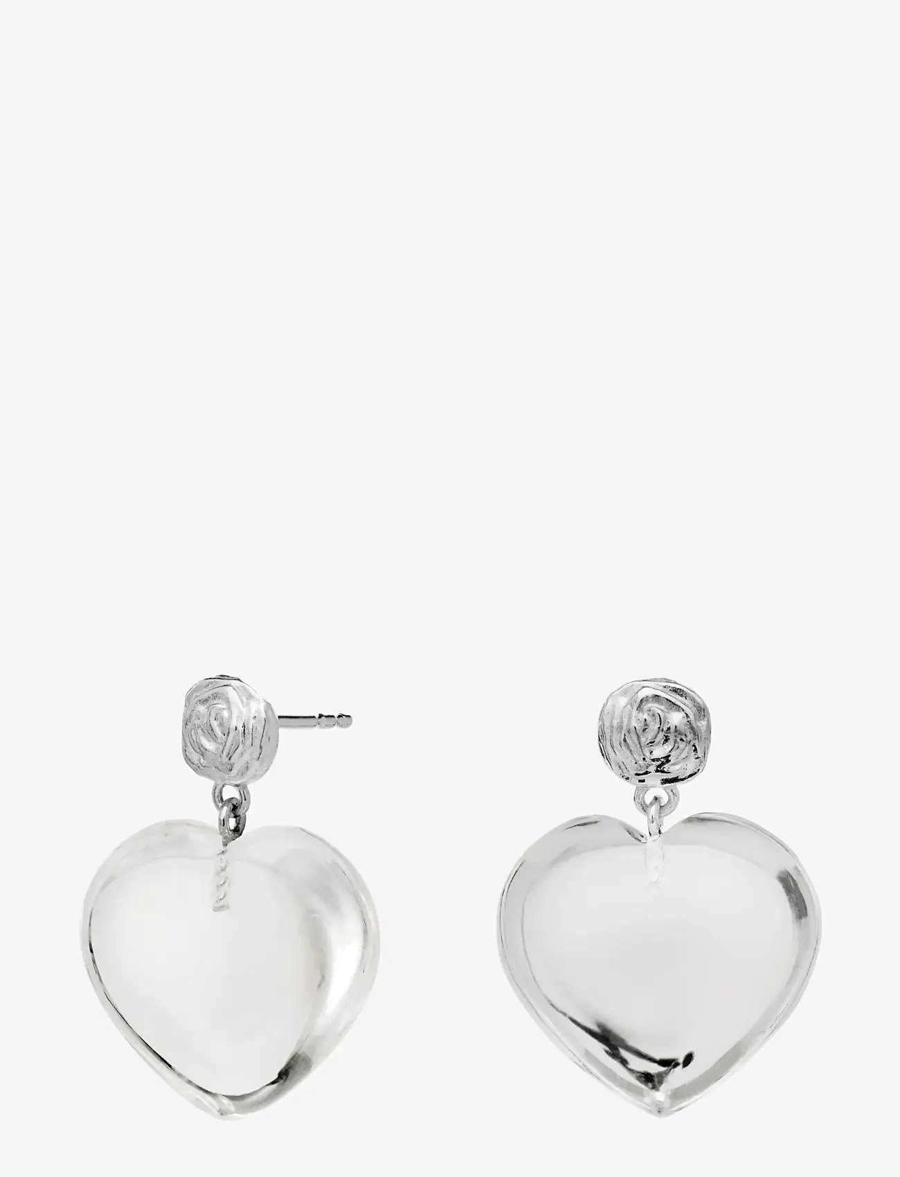 Maanesten - Lemona Earrings - hängande örhängen - silver - 1