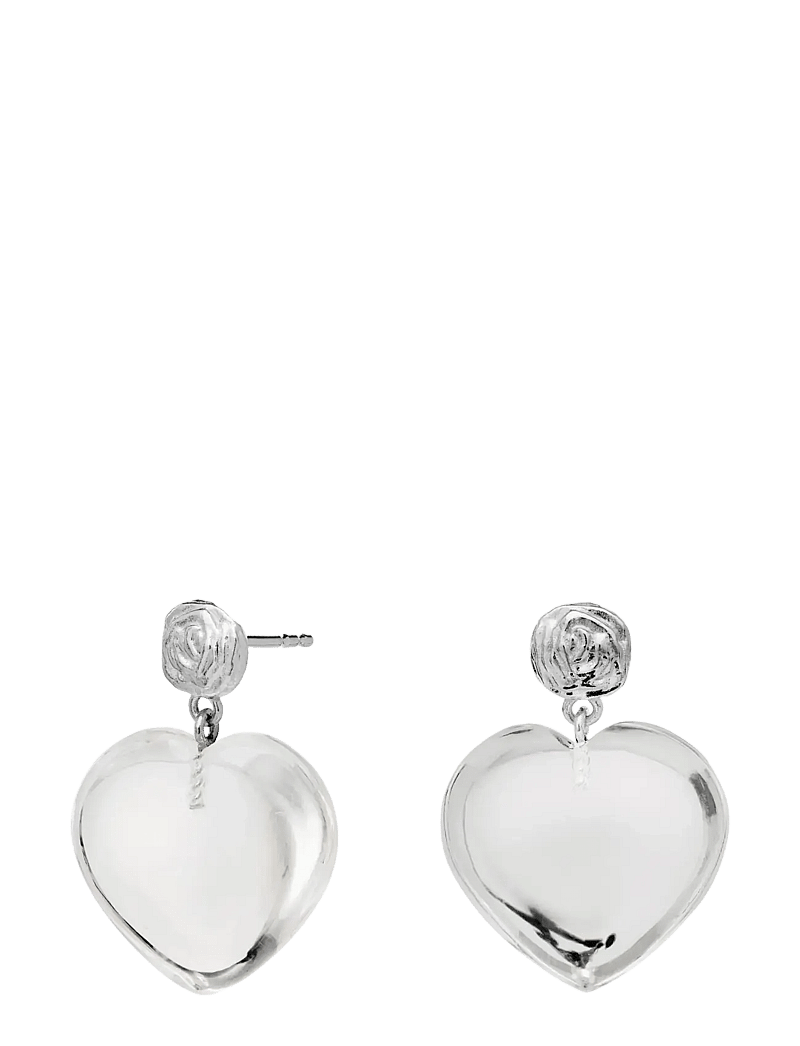 Maanesten - Lemona Earrings - hängande örhängen - silver - 1