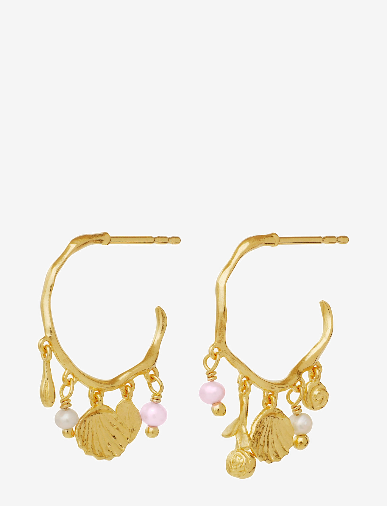 Maanesten - Eve Earrings - creoler & hoops - gold - 0