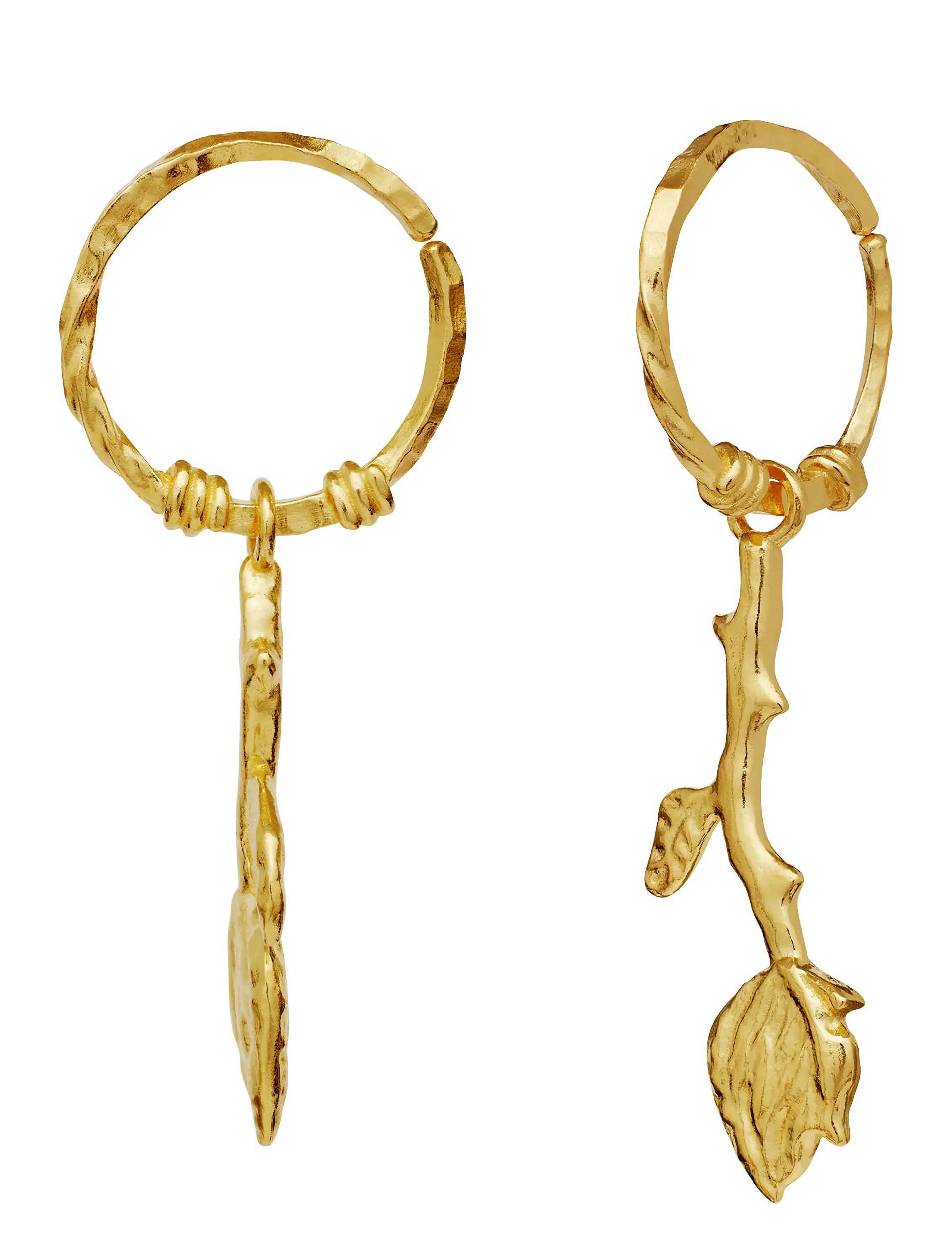 Maanesten - Rory Earrings - hengende øredobber - gold - 2