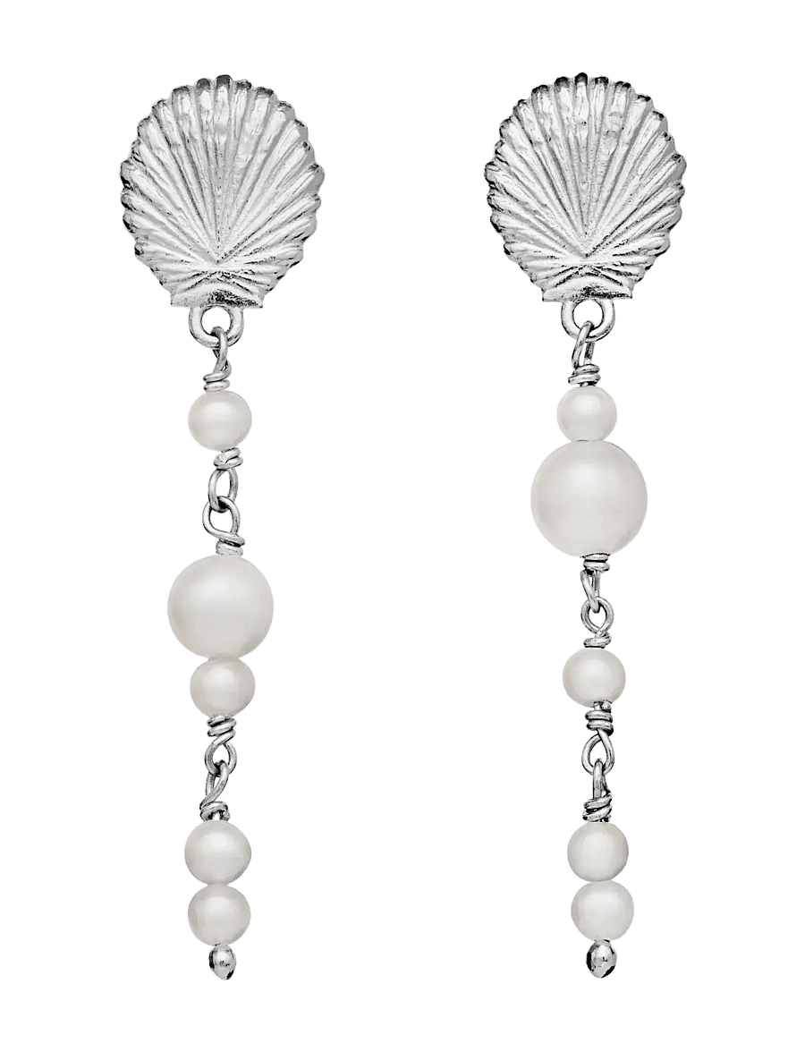 Maanesten - Marylyn Earrings - rippuvad kõrvarõngad - silver - 0