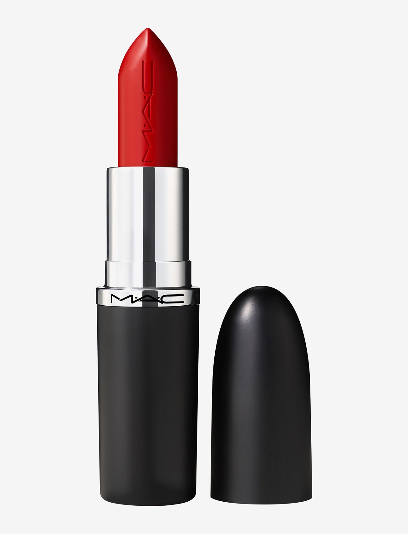 MAC - Macximal Sleek Satin Lipstick - konfirmationstøj - left on red - 1