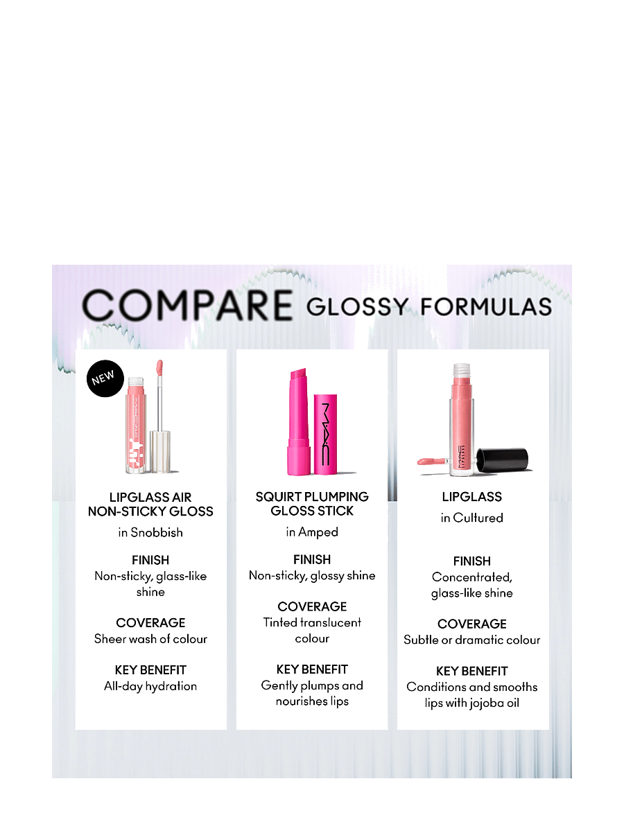 MAC - Lipglass Air Non Sticky Lipgloss - förðunarvörur - behaved - 3