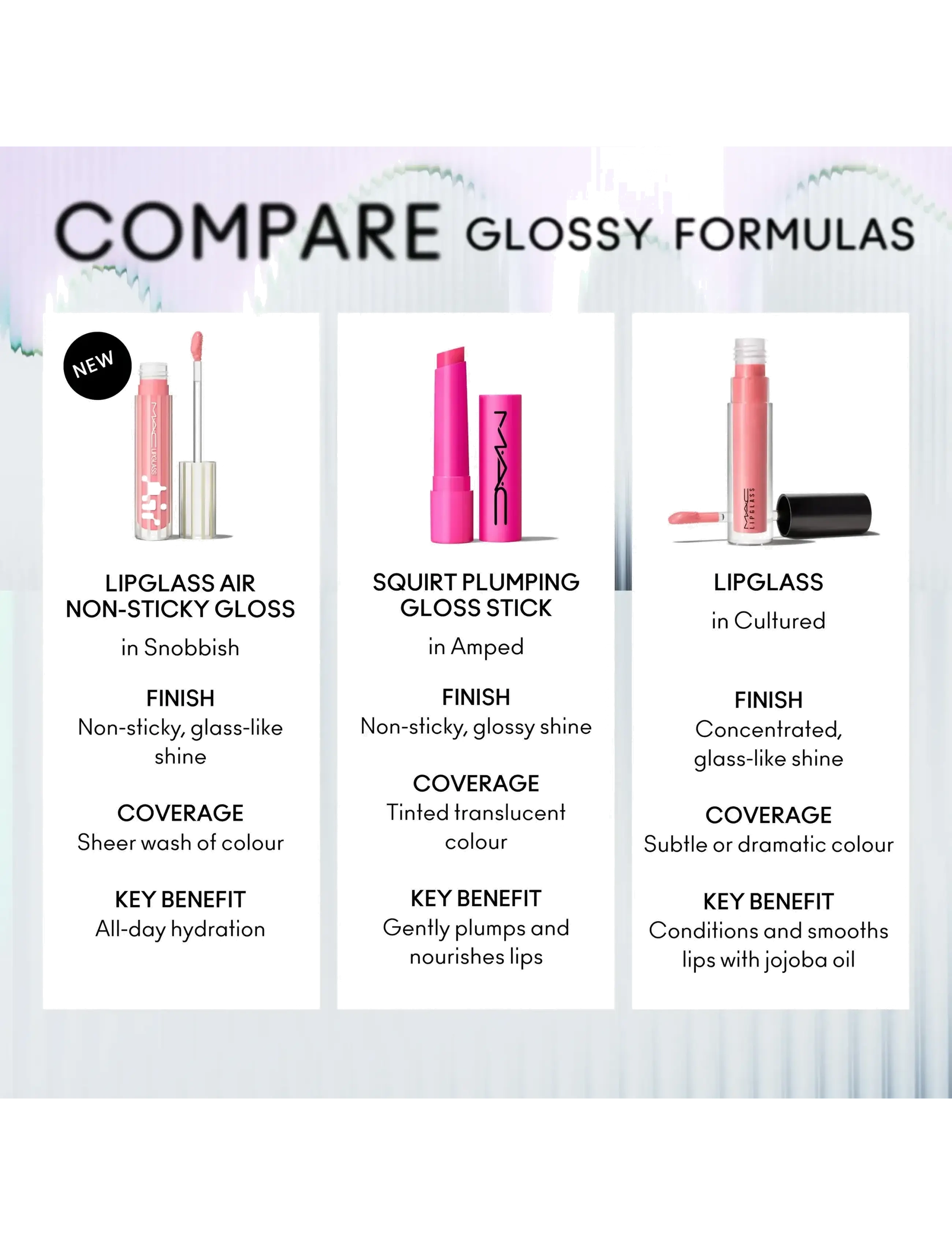 MAC - Lipglass Air Non Sticky Lipgloss - sminke - frozen - 3