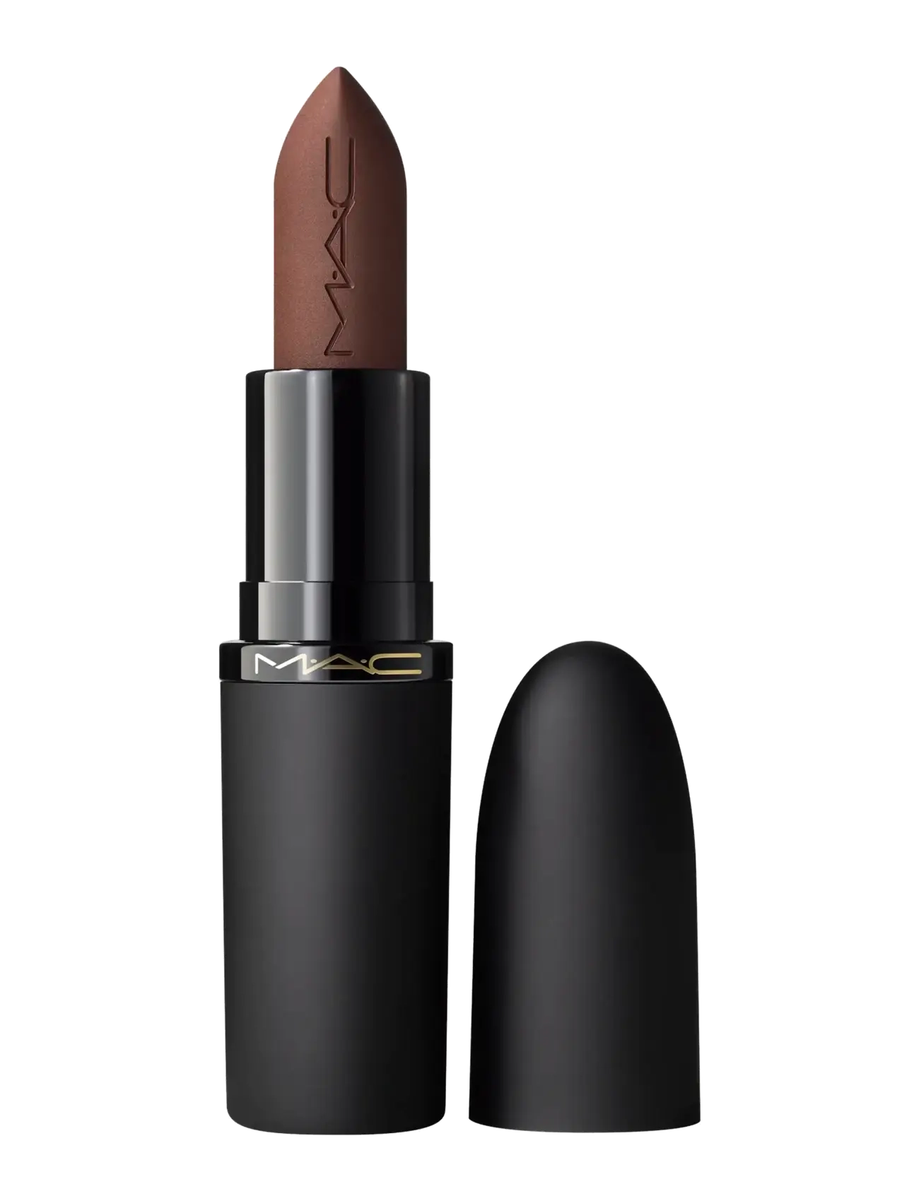 MAC Powder Kiss Hazy Matte Lipstick - Meikit - CHESTNUT / brown