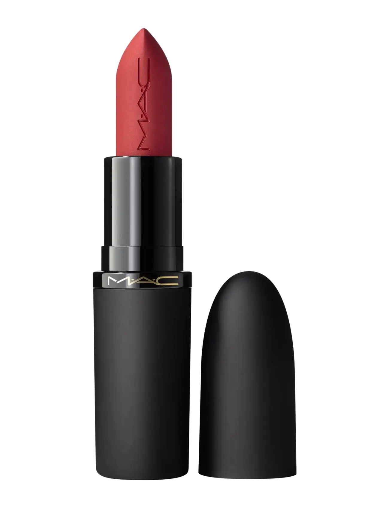 MAC Powder Kiss Hazy Matte Lipstick - MAC - DUBONNET BUZZ / red