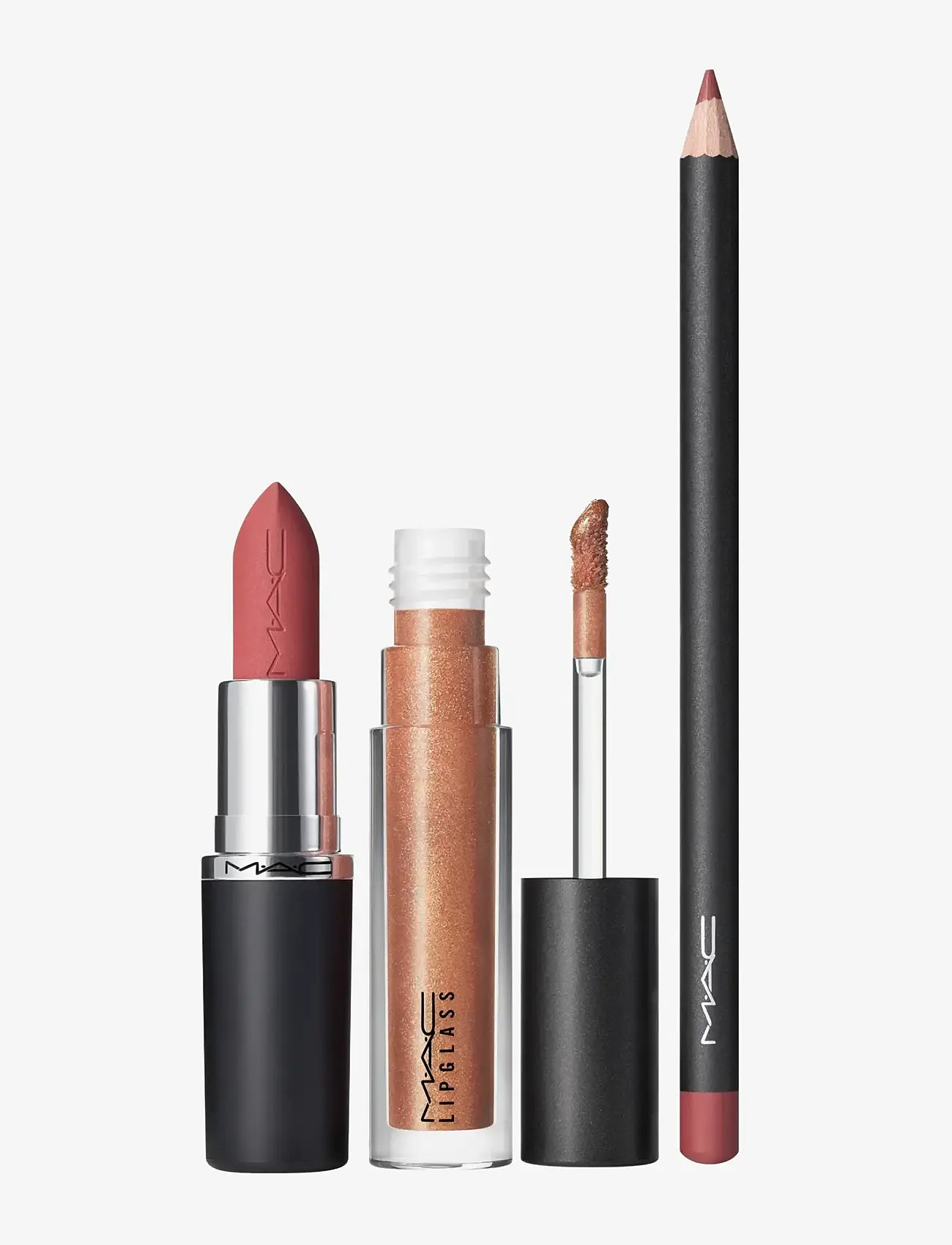 MAC - Spring For Teddy Lip Trio - gåvoset - brown - 1