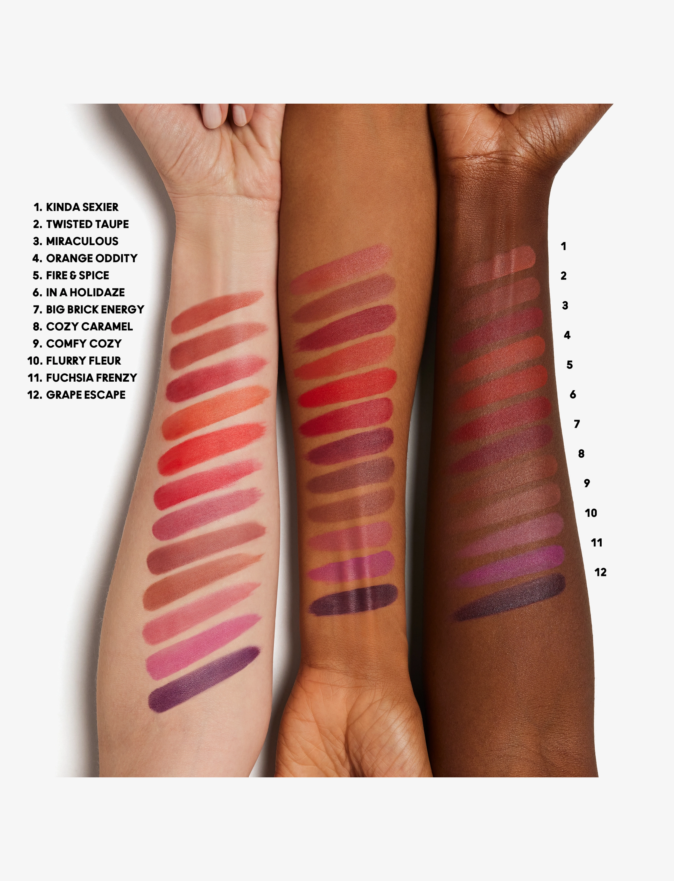 MAC - Lips By The Dozen Mini Powder Kiss Lipstick X 12 - clear - 3