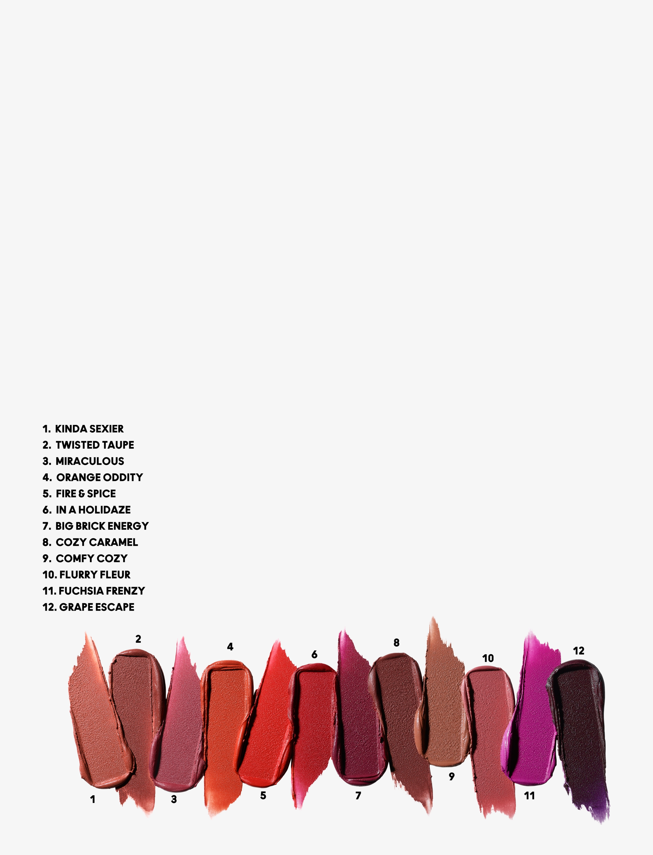 MAC - Lips By The Dozen Mini Powder Kiss Lipstick X 12 - clear - 4