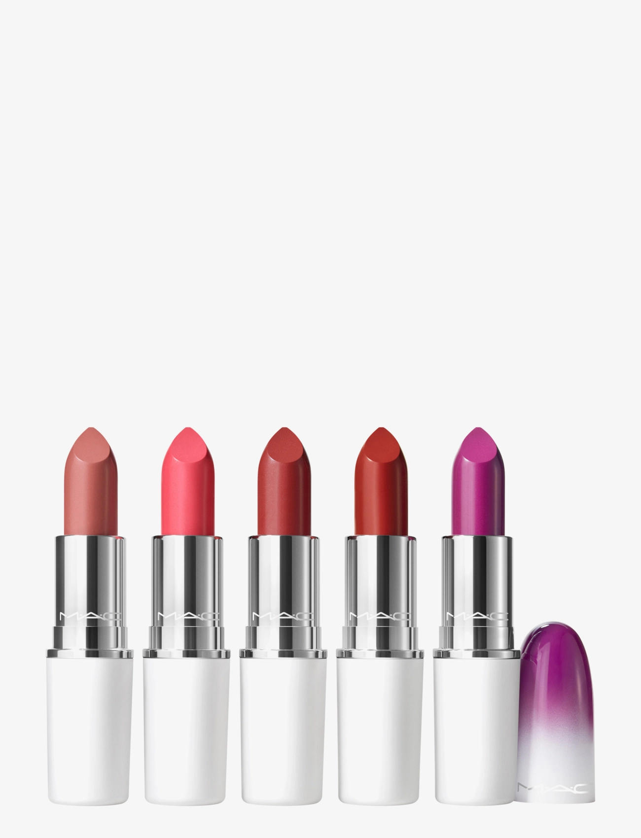 MAC - Frostbitten Kiss Lustreglass Lipstick X5 - Fresh Shades - clear - 1