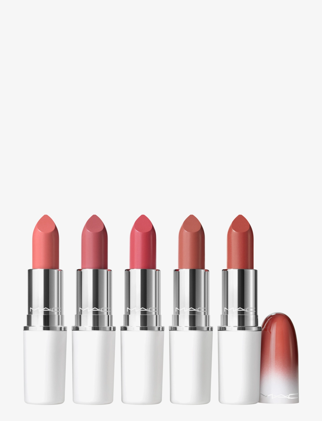 MAC - Frostbitten Kiss Lustreglass Lipstick X5 - Best Sellers - clear - 1