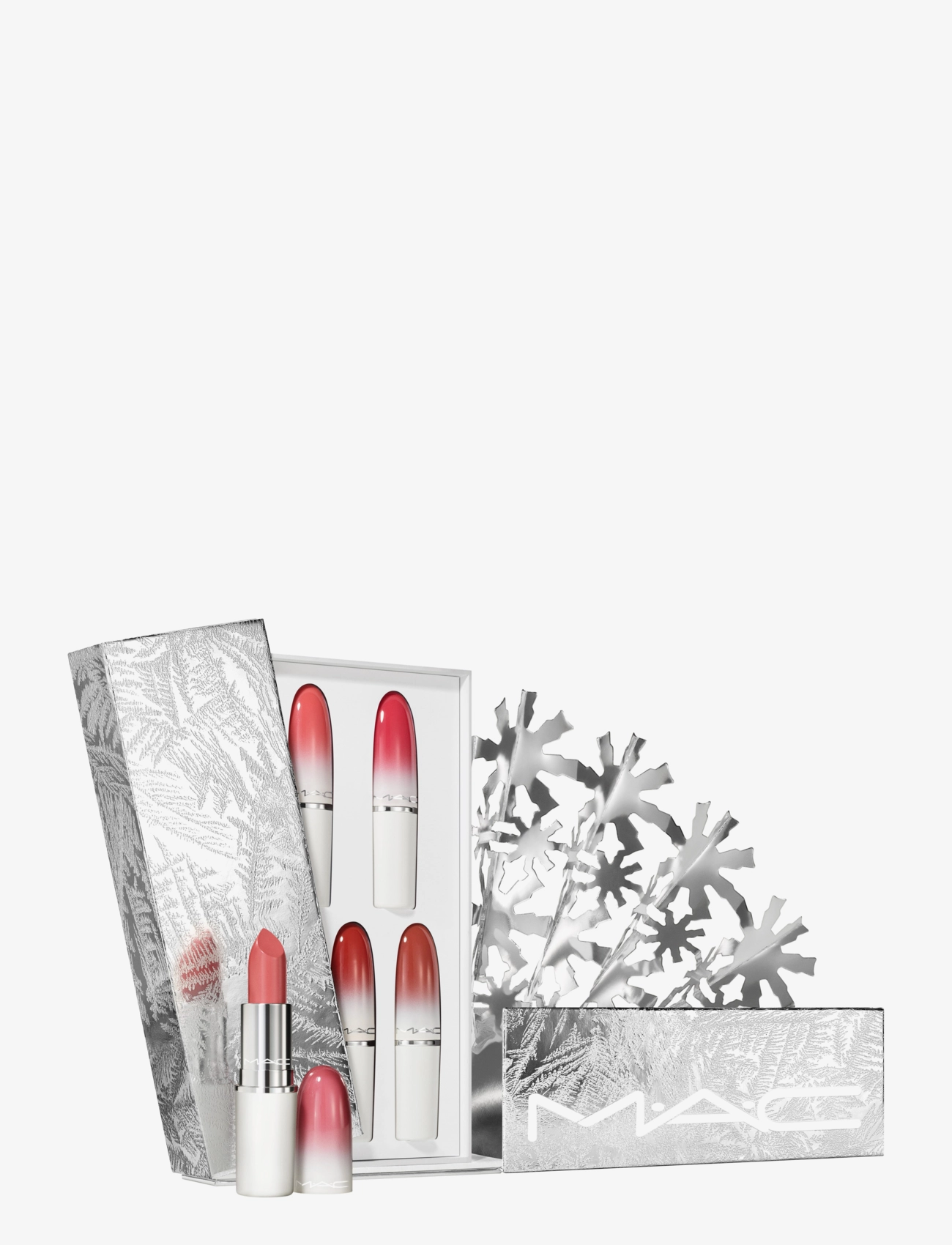 MAC - Frostbitten Kiss Lustreglass Lipstick X5 - Best Sellers - clear - 2