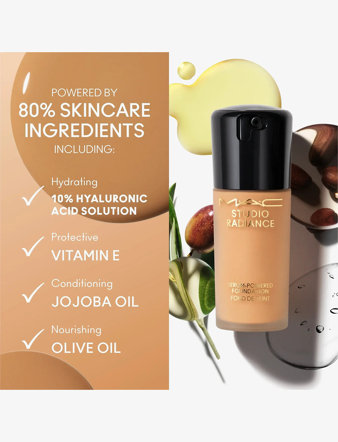 MAC - Studio Rdiance Serum Powered Foundation - makeup - nw58 - 2
