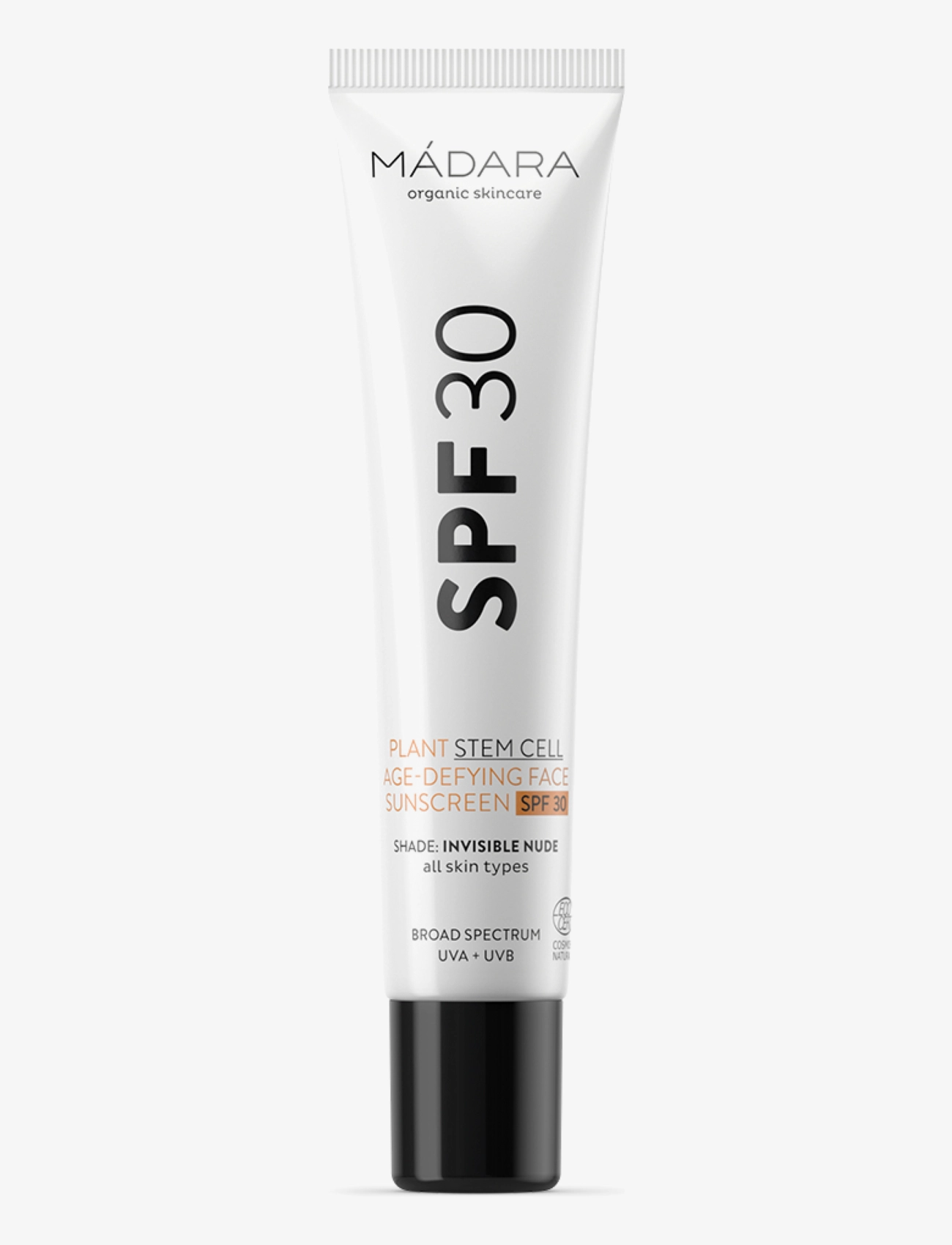 MÁDARA Plant Stem Cell Age-Defying Face Sunscreen Spf 30, Ansigt, Nude, Str: 40ML