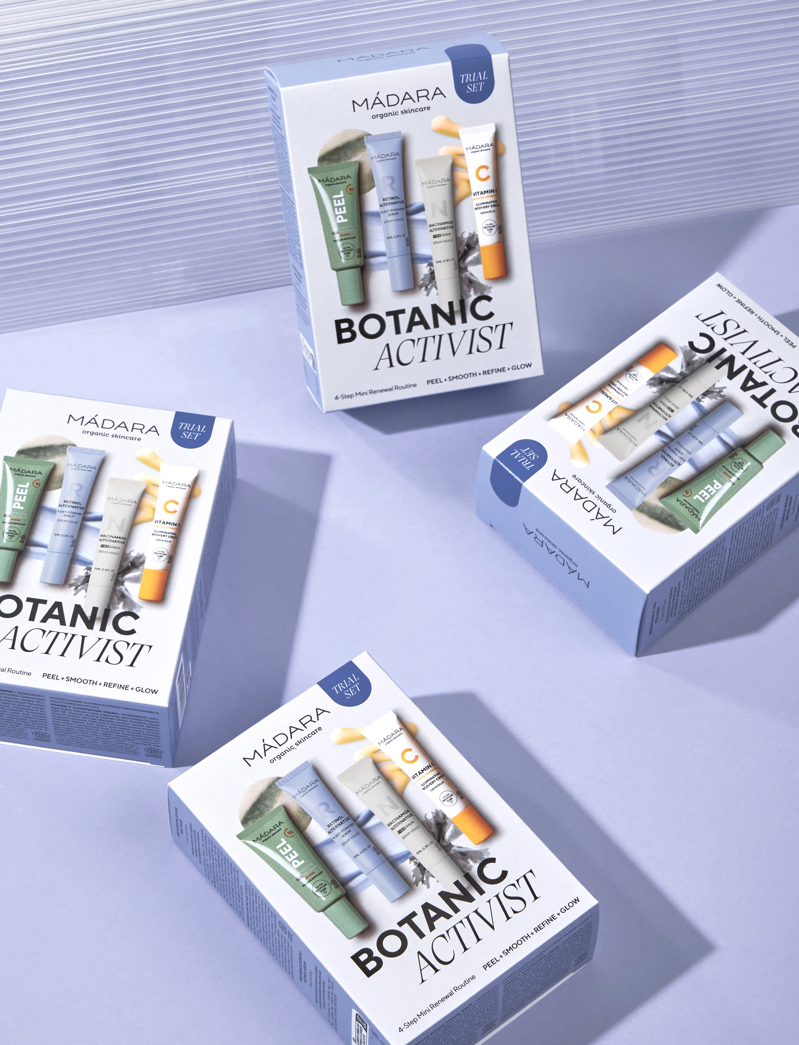 MÁDARA - Botanic Activist 4-Step Mini Renewal Routine Set - giftset - clear - 3