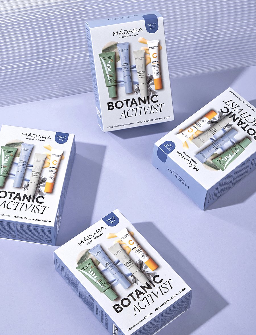 MÁDARA - Botanic Activist 4-Step Mini Renewal Routine Set - giftset - clear - 3